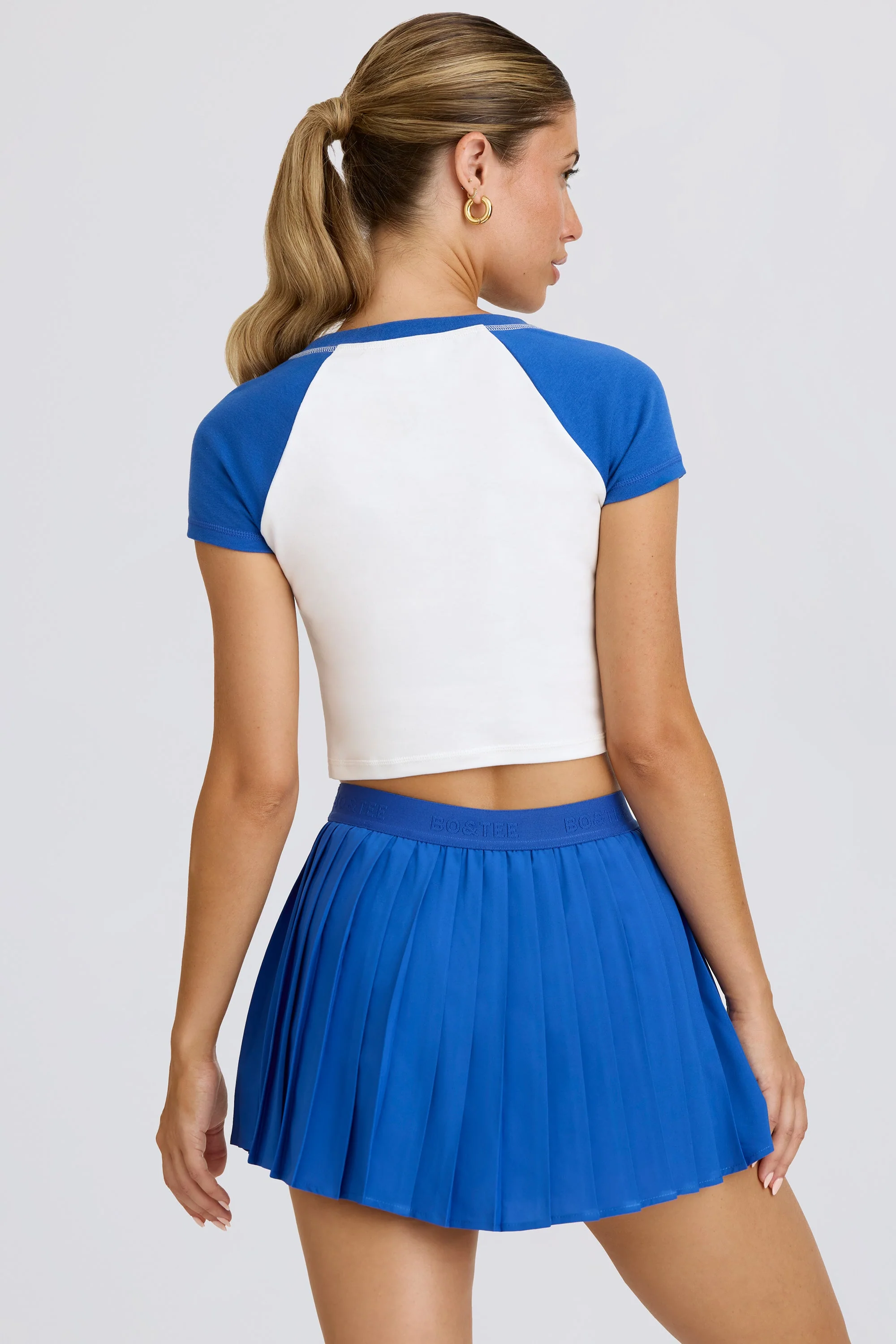 Graphic-Print Cropped T-Shirt in White