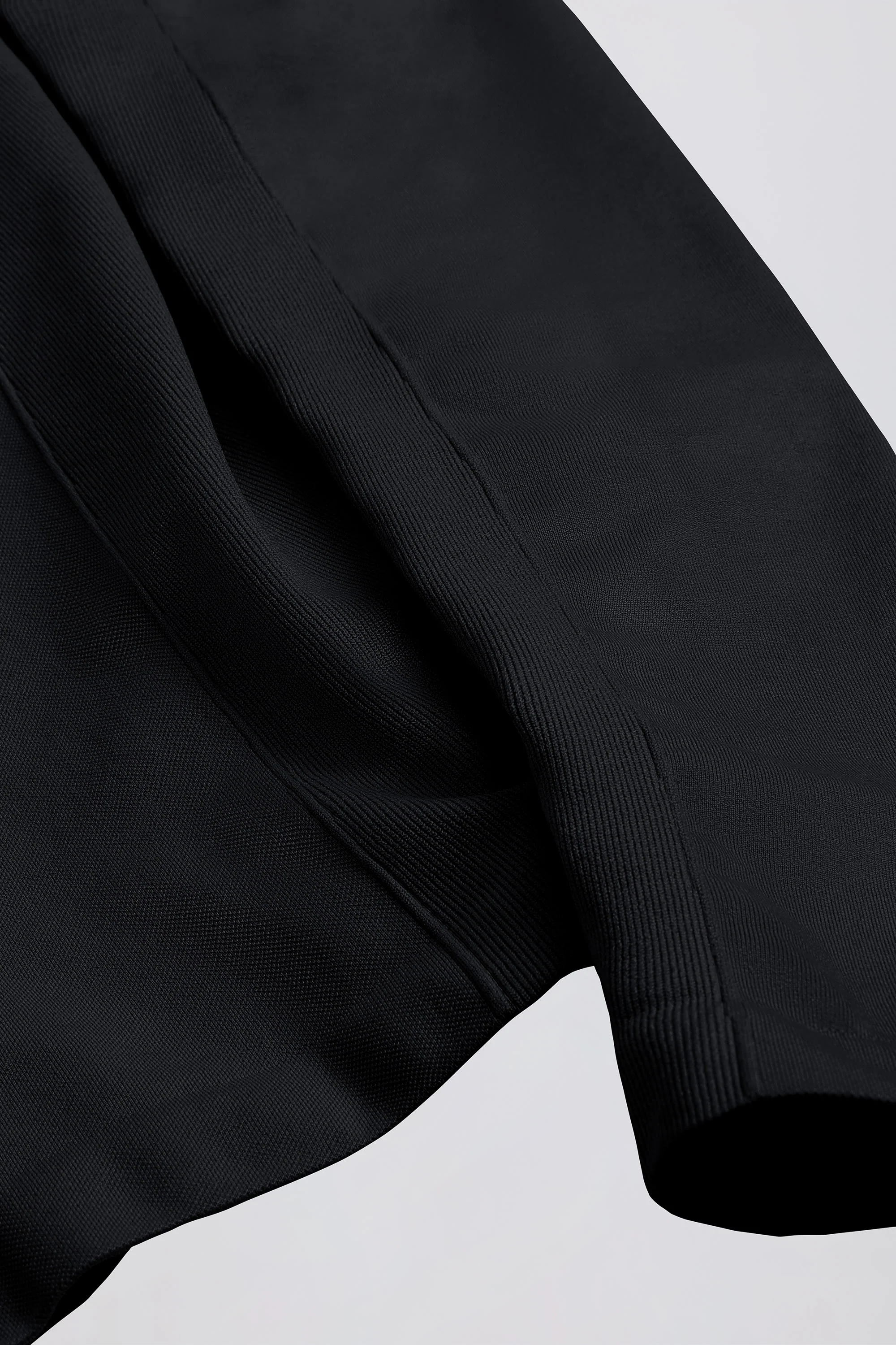 Define Luxe Zip-Up Jacket in Black