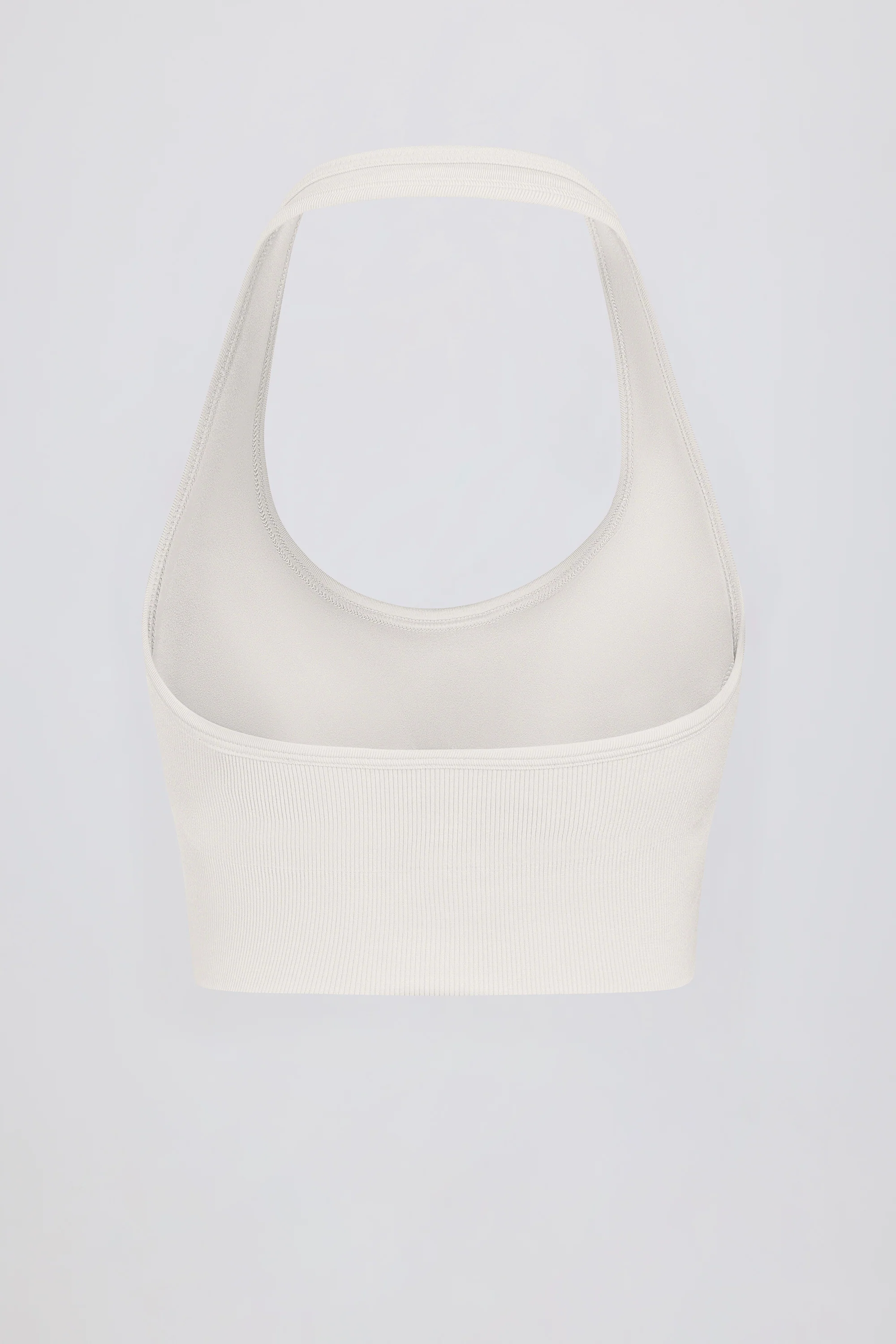 Define Luxe Halterneck Sports Bra in White
