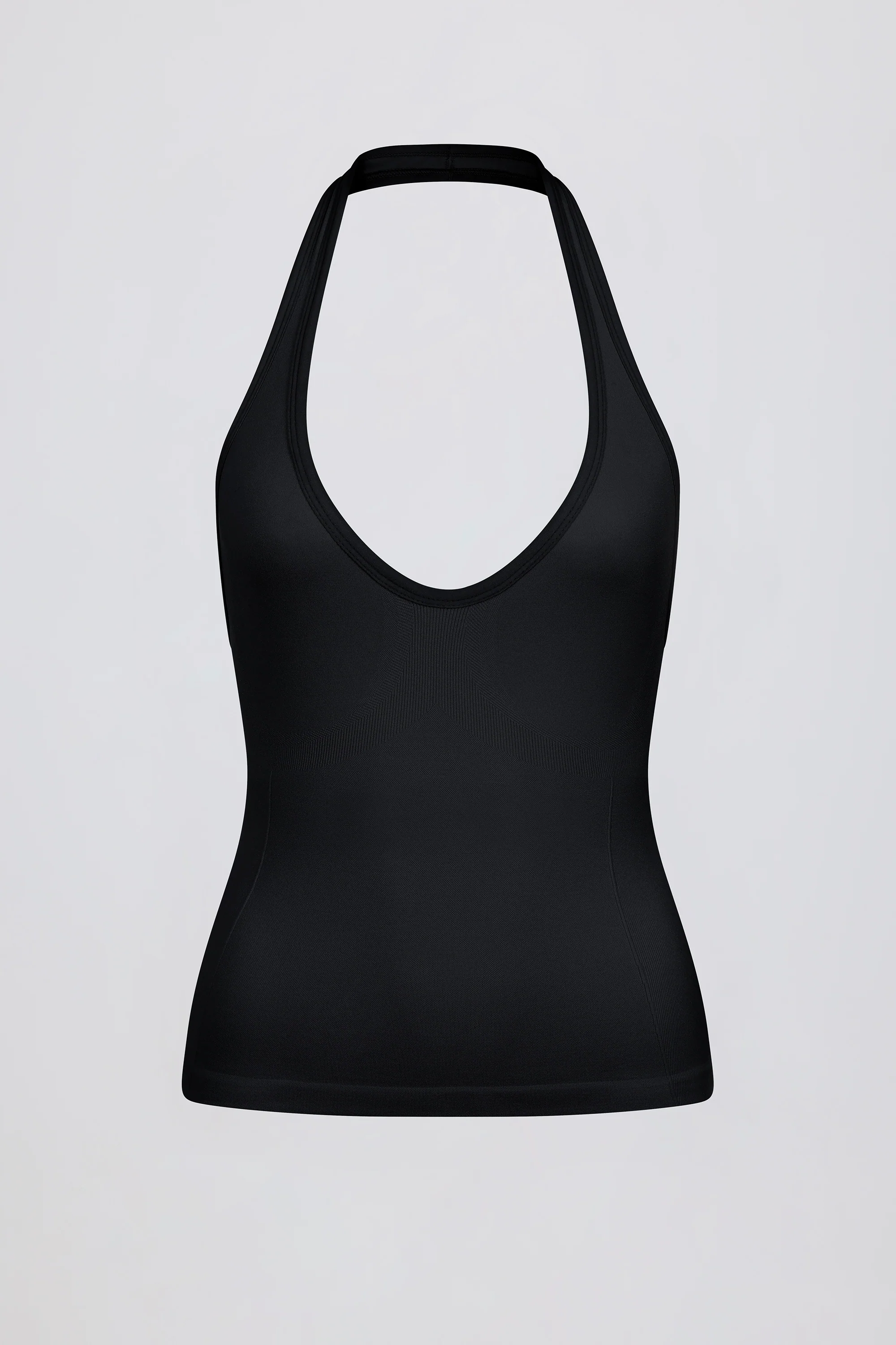 Define Luxe Halterneck Tank Top in Black