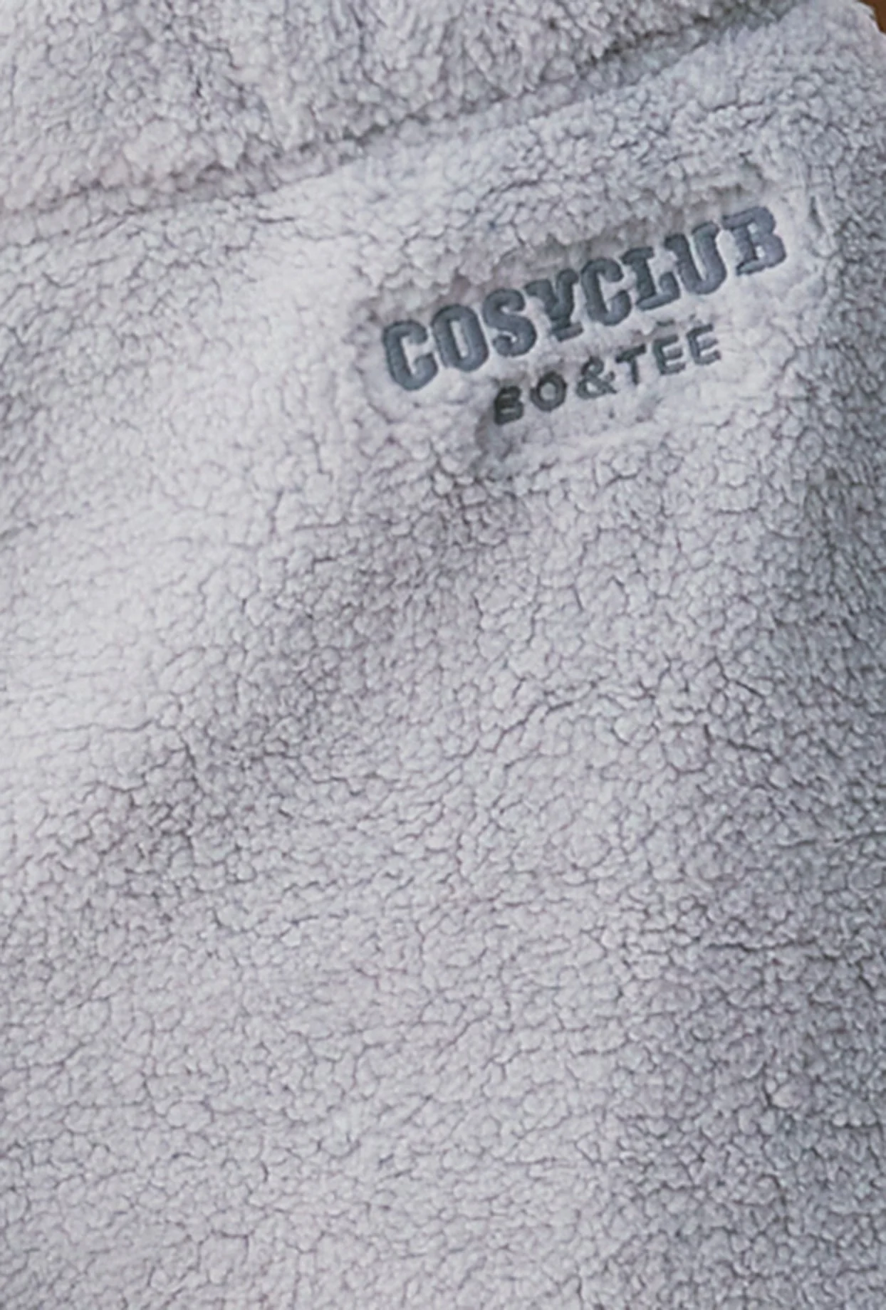 Fleece Wide Leg Joggers in Fog