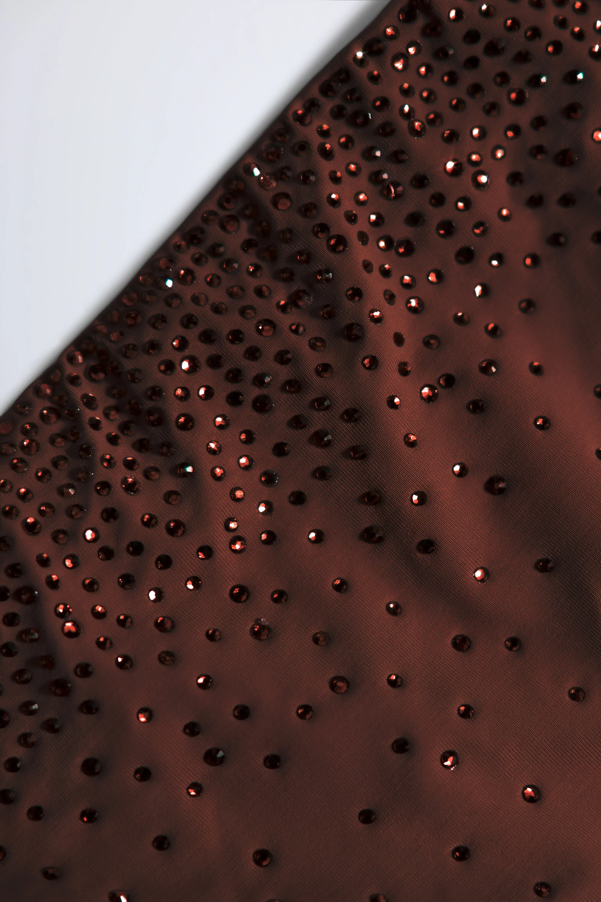 Embellished Cut-Out Swimsuit in Chocolate Brown