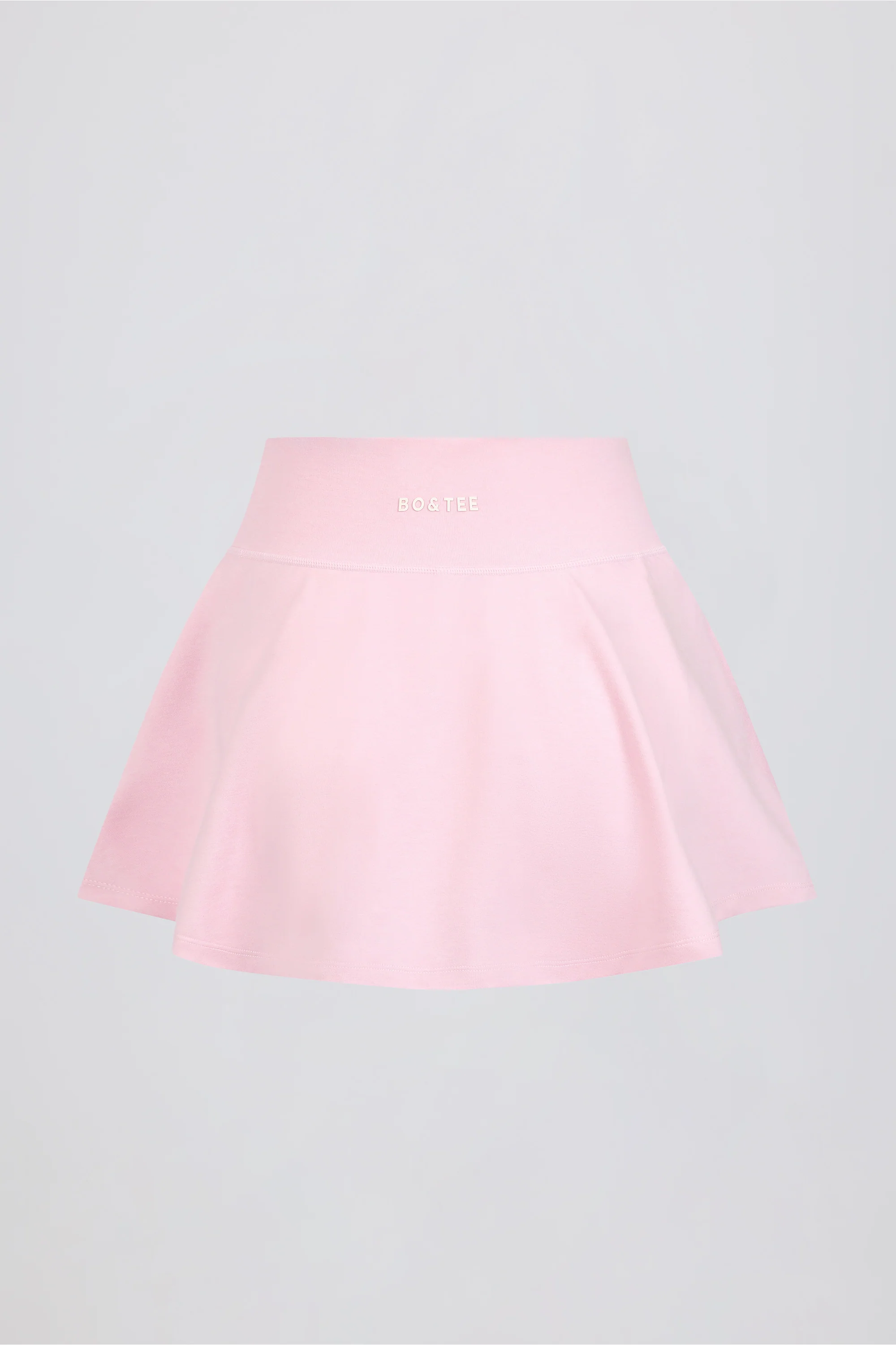 Crossover Mini Skort in Pale Pink Marl