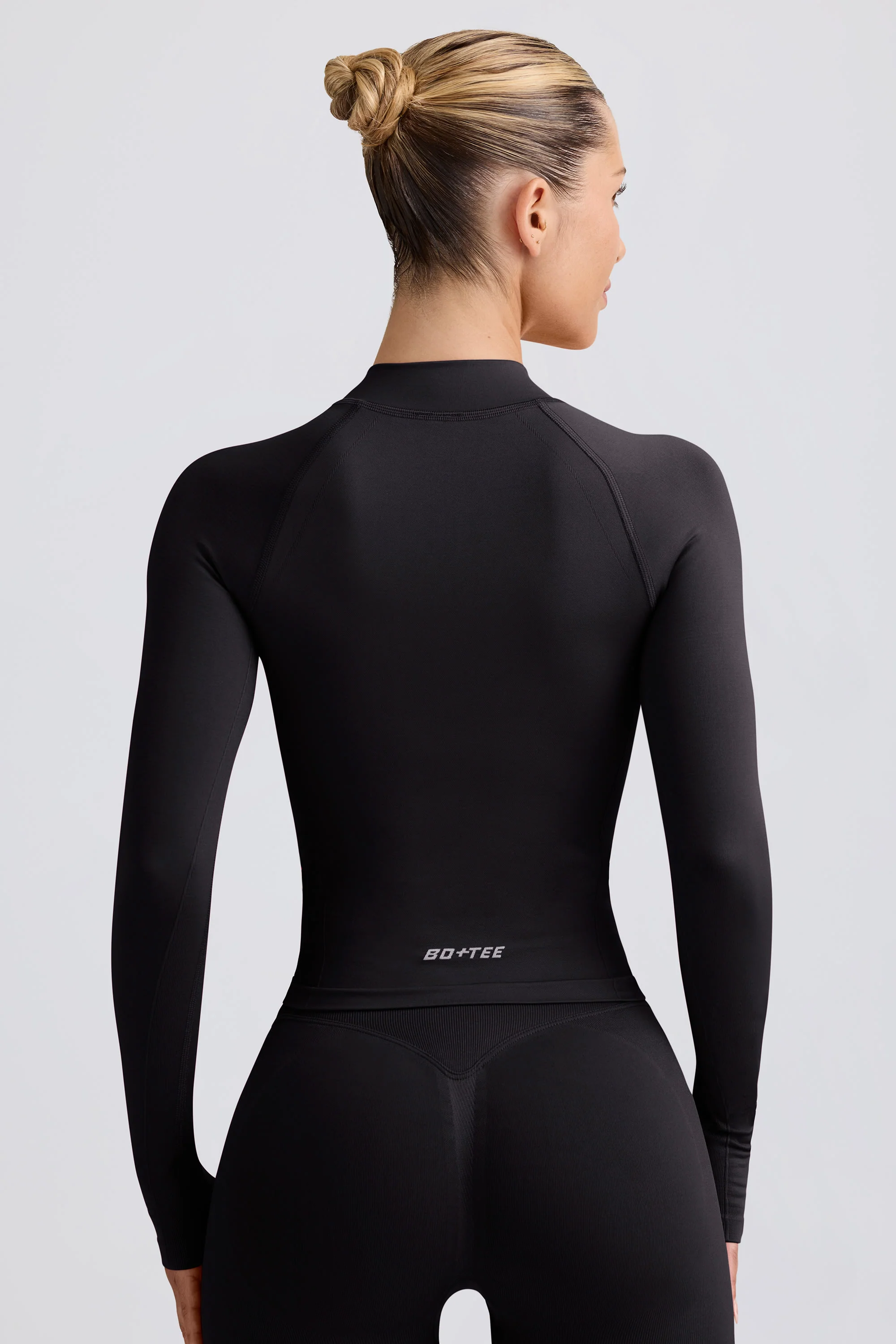 Define Luxe Zip-Up Jacket in Black