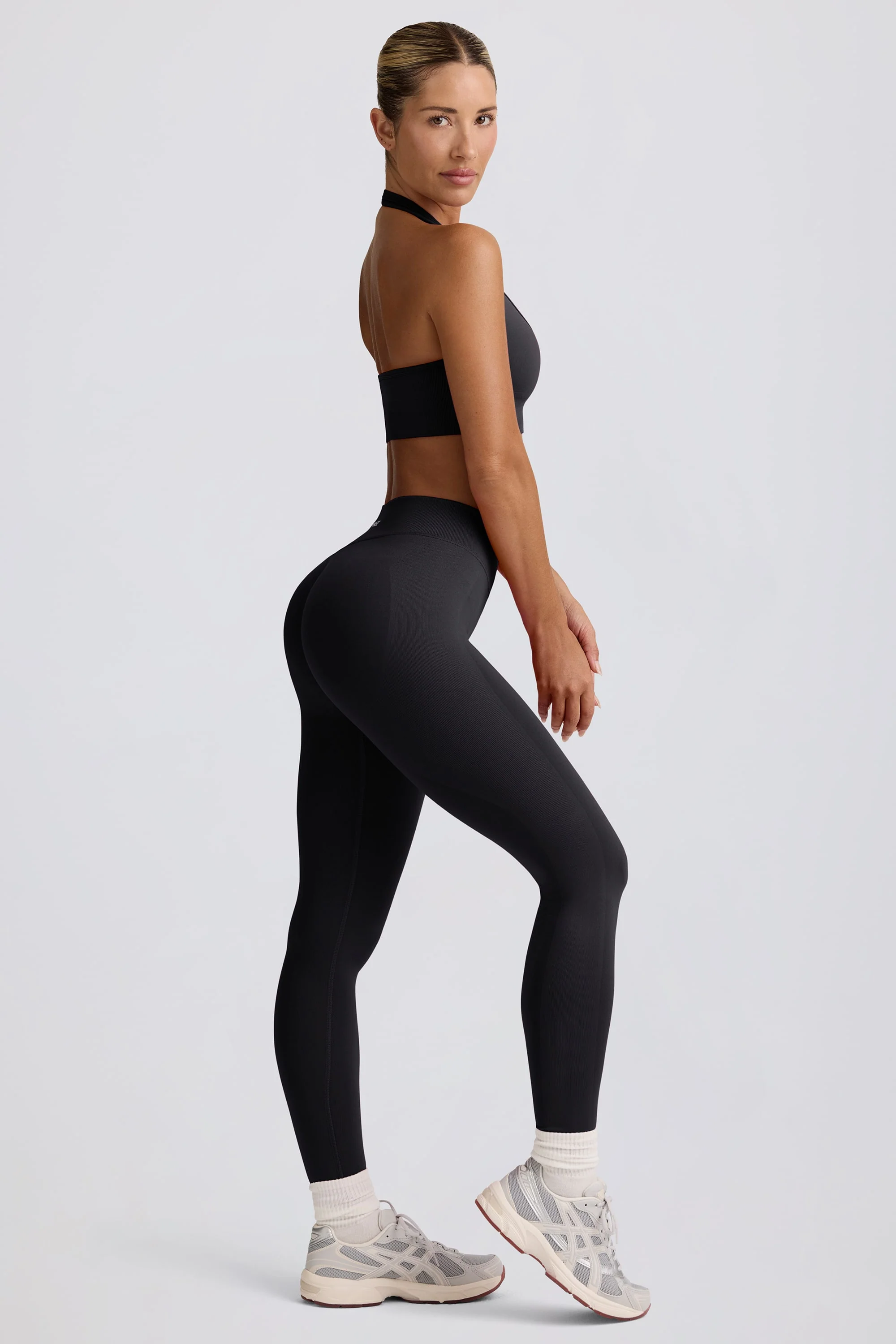 Define Luxe High-Waist Leggings in Black