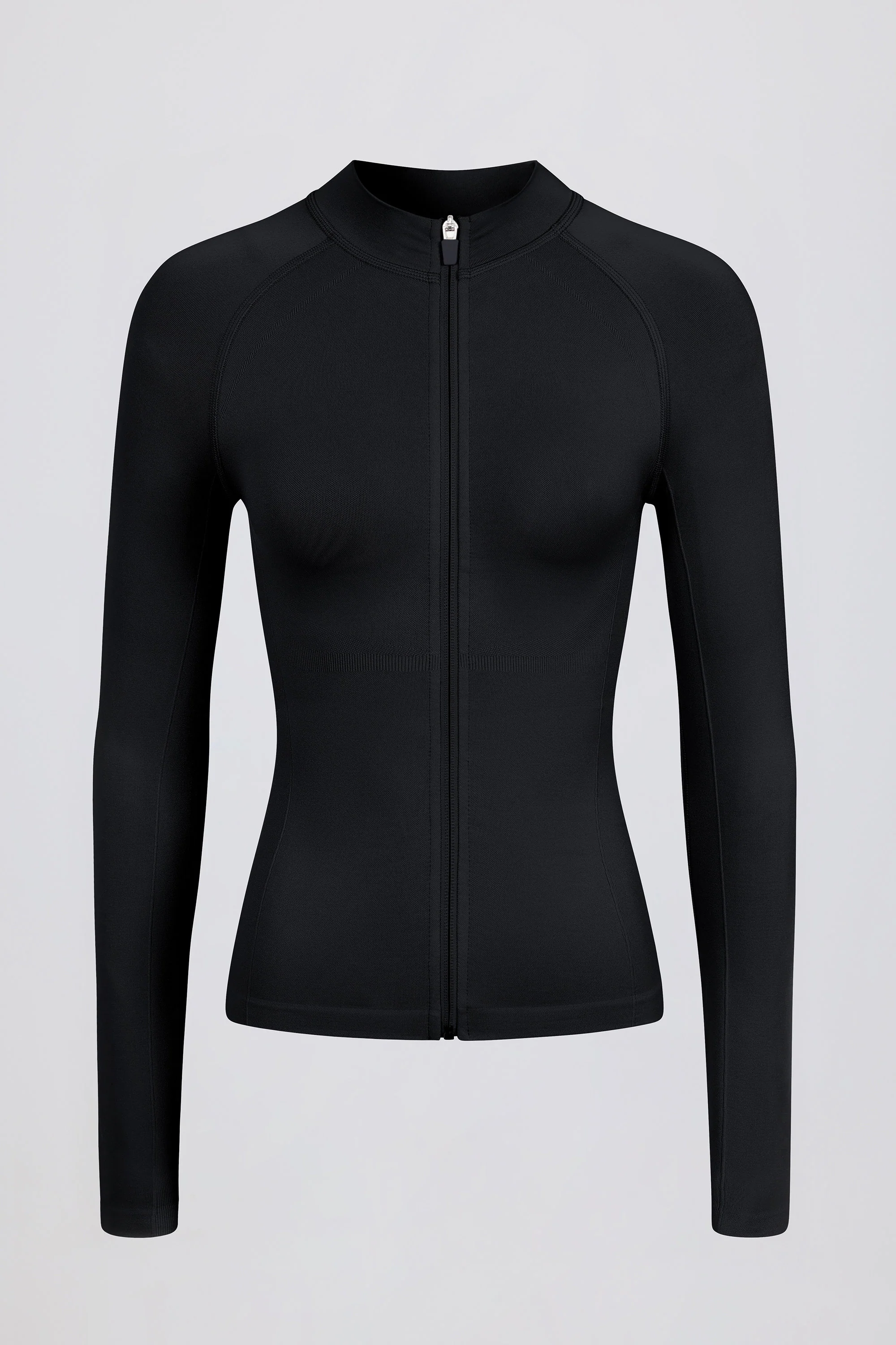 Define Luxe Zip-Up Jacket in Black