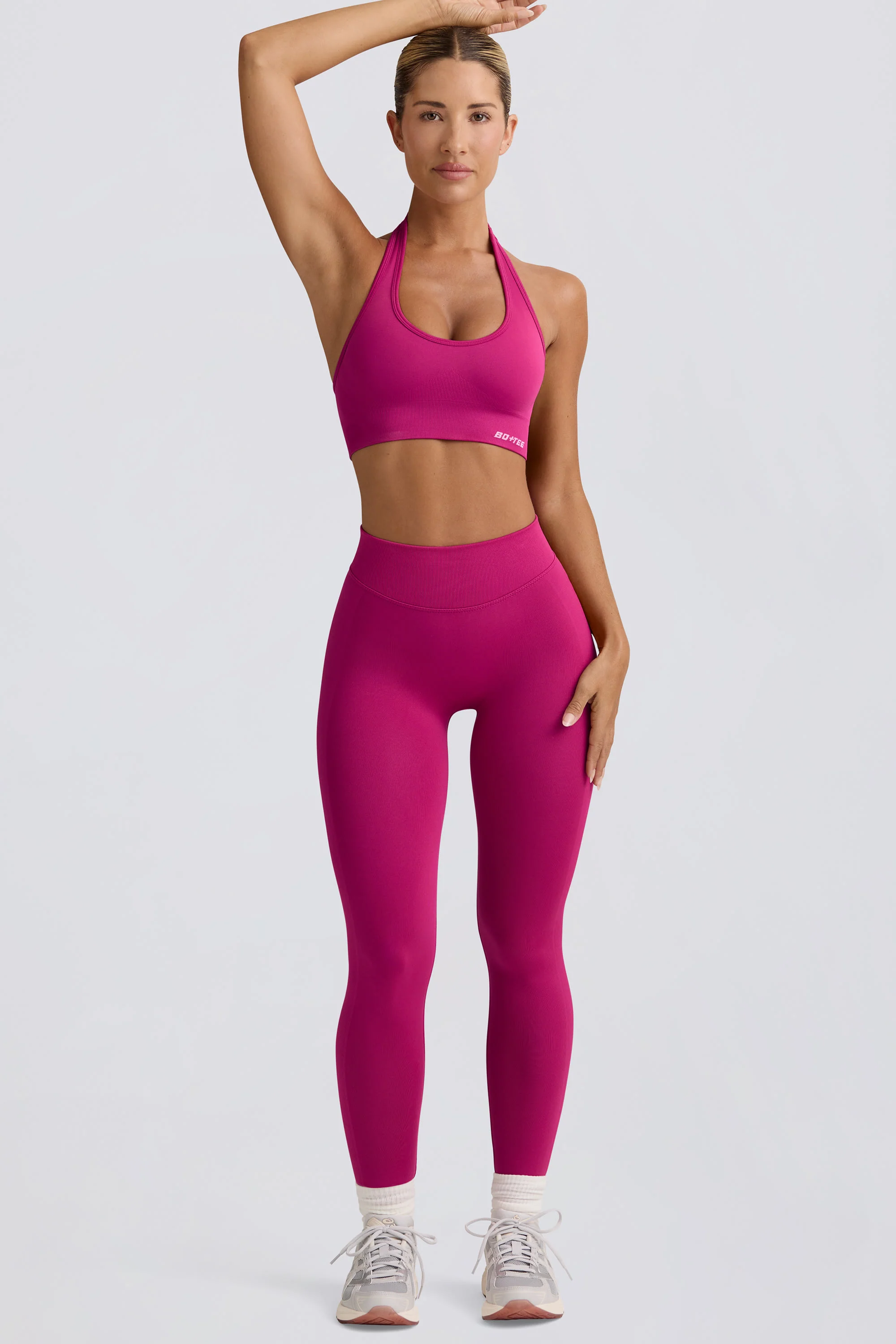 Define Luxe High-Waist Leggings in Berry