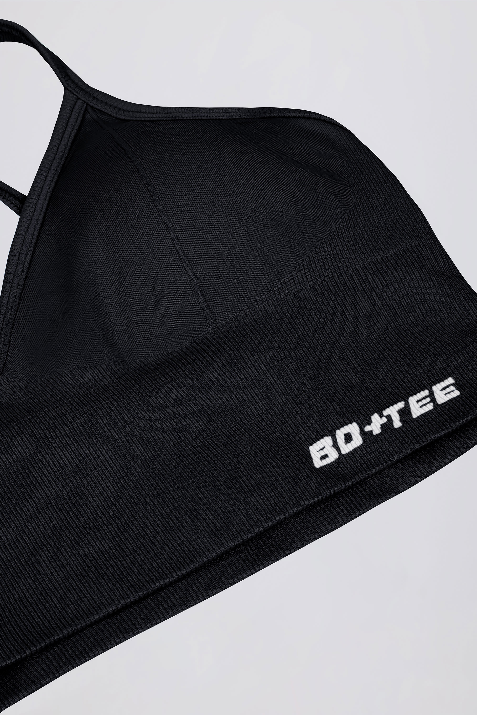 Define Luxe V-Neck Sports Bra in Black