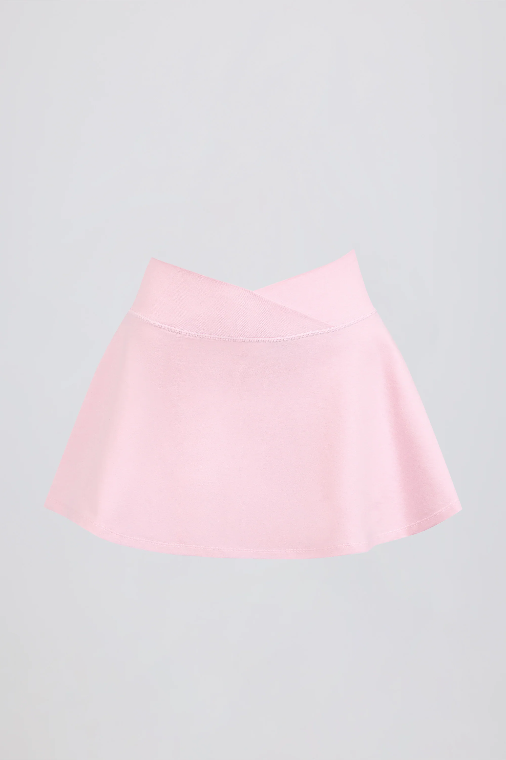 Crossover Mini Skort in Pale Pink Marl