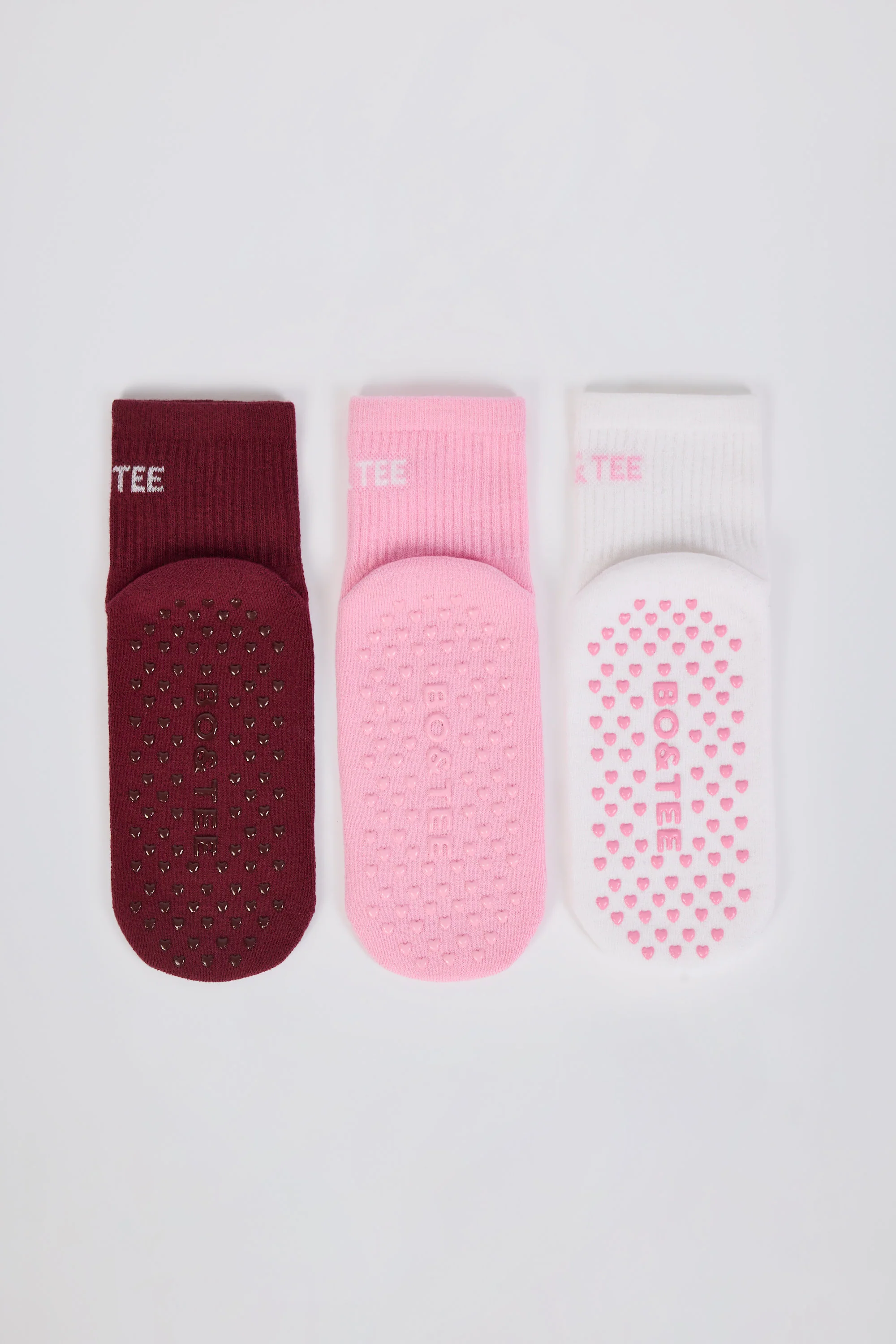 Pilates Sock Bundle in Multi Pink