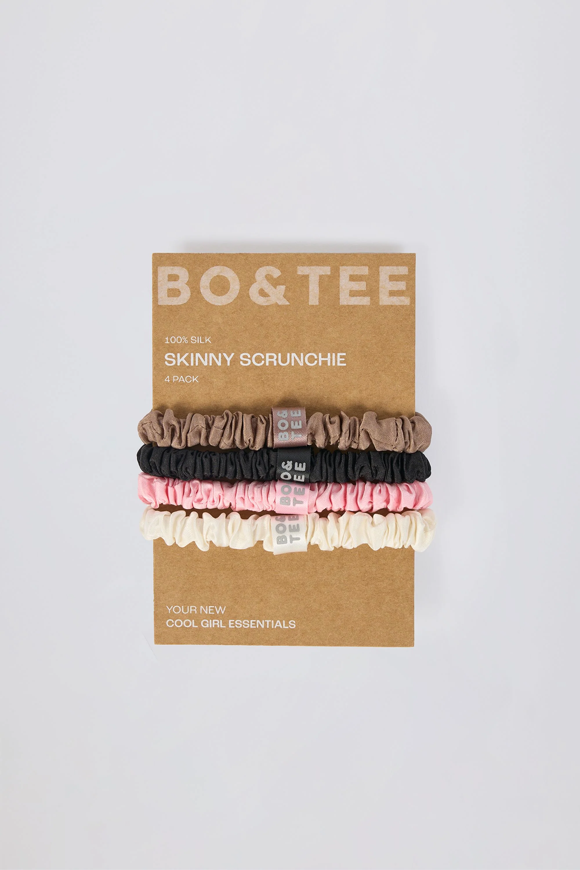 Pack of 4 Silk Scrunchies