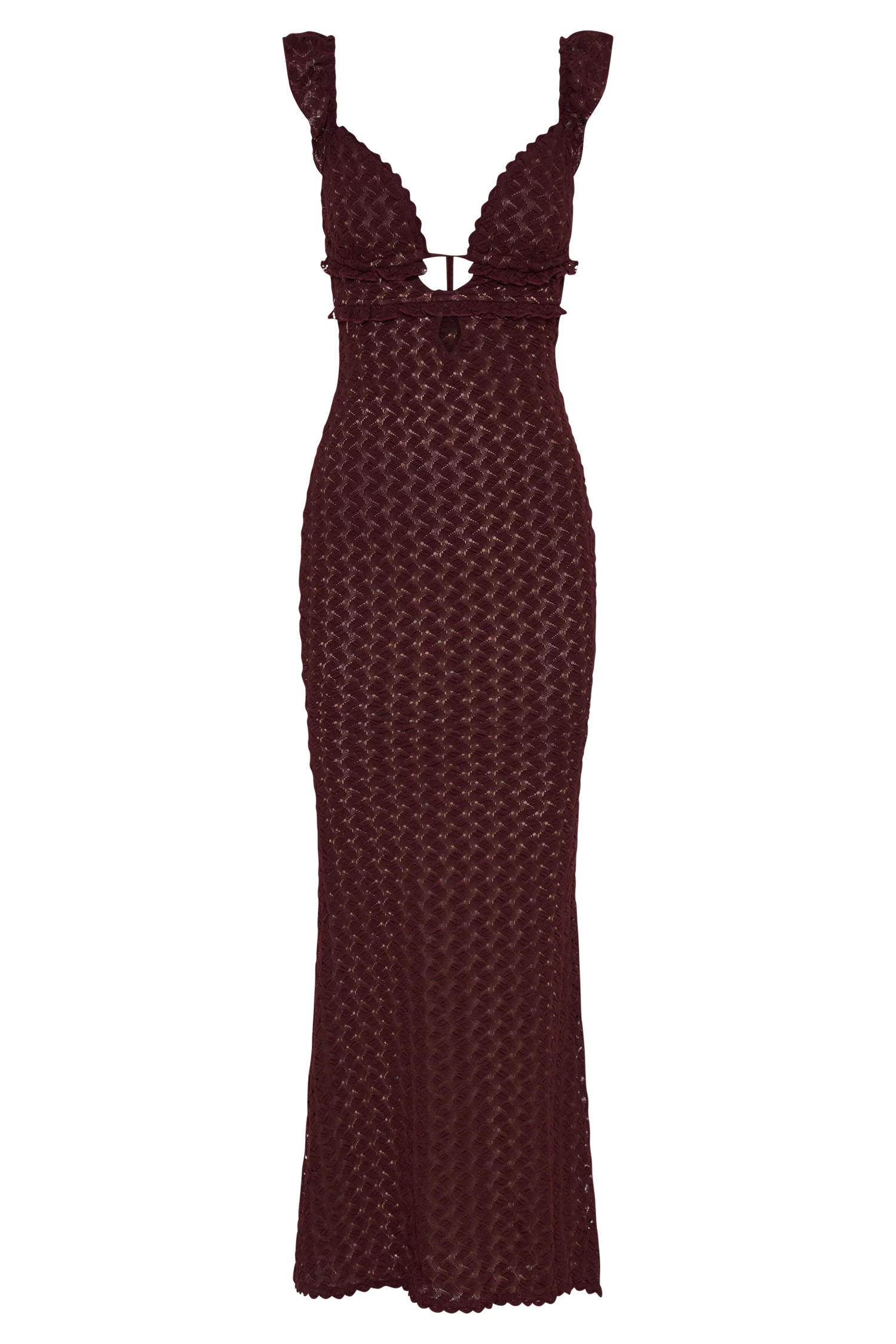 Ezra Lace Maxi Dress - Plum