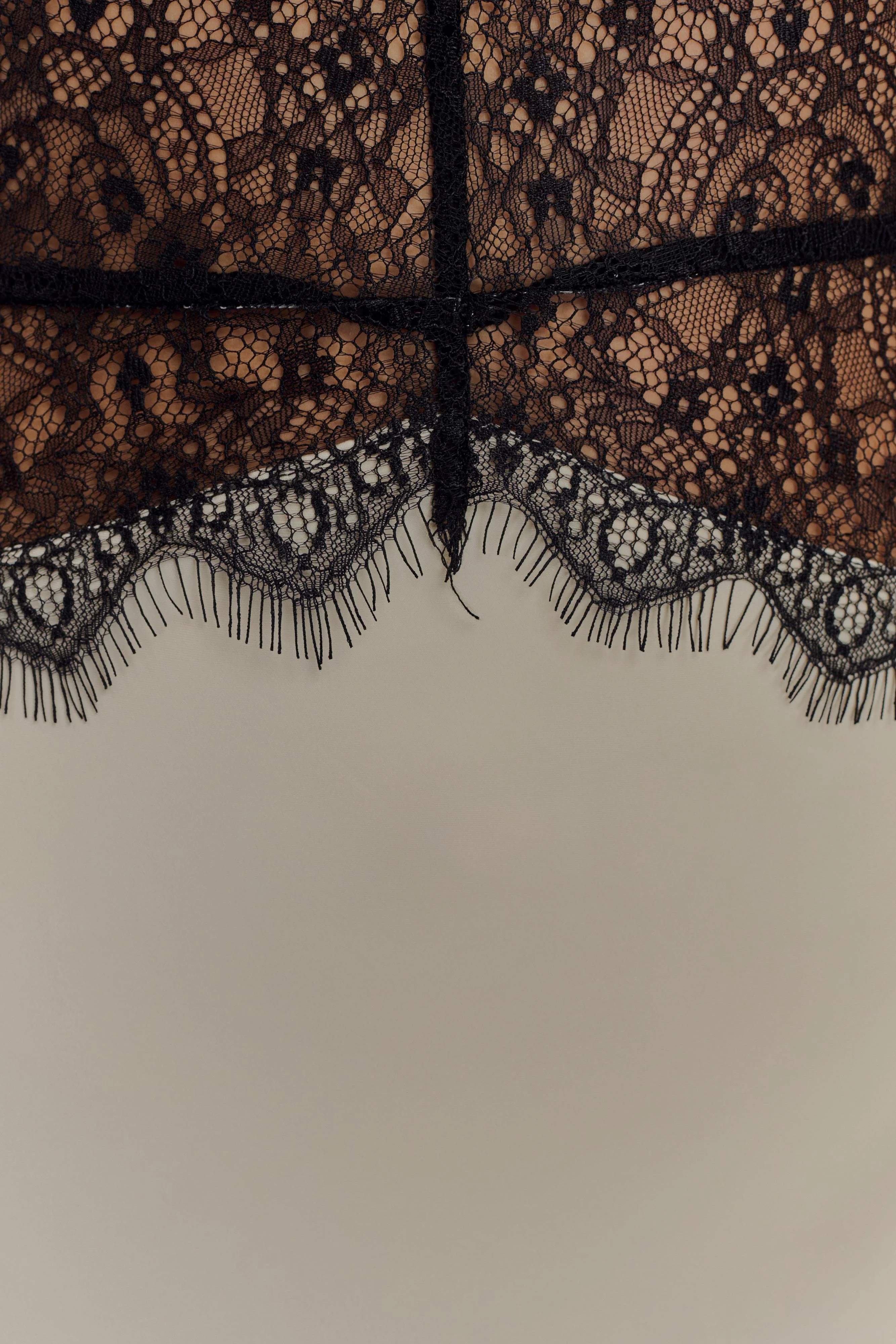 Dinah Lace And Satin Maxi Dress - Black/Ivory