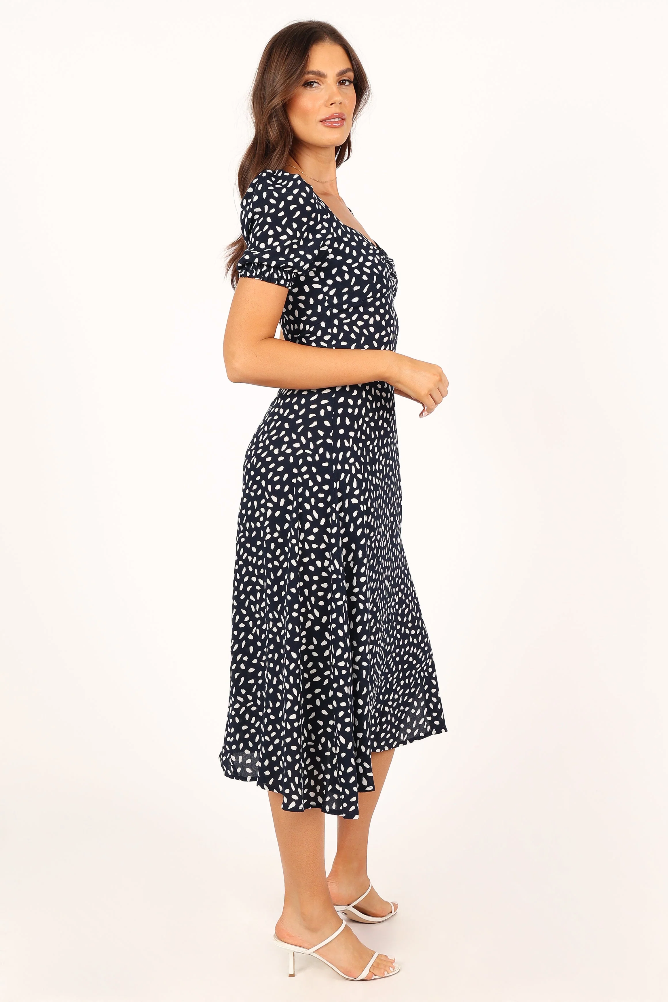 Franklin Dress - Navy Print