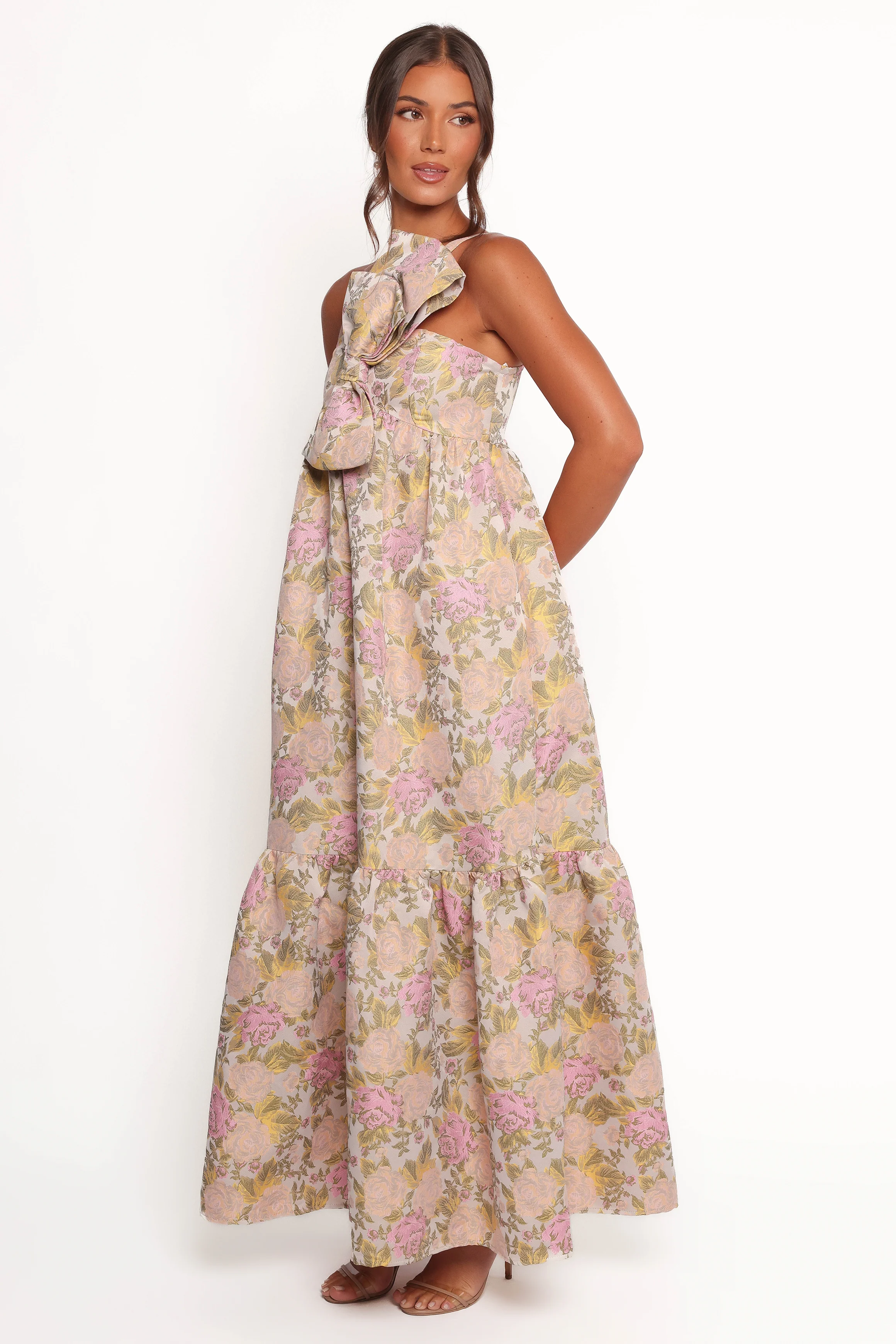 Betina Bow Front Maxi Dress - Multi Floral