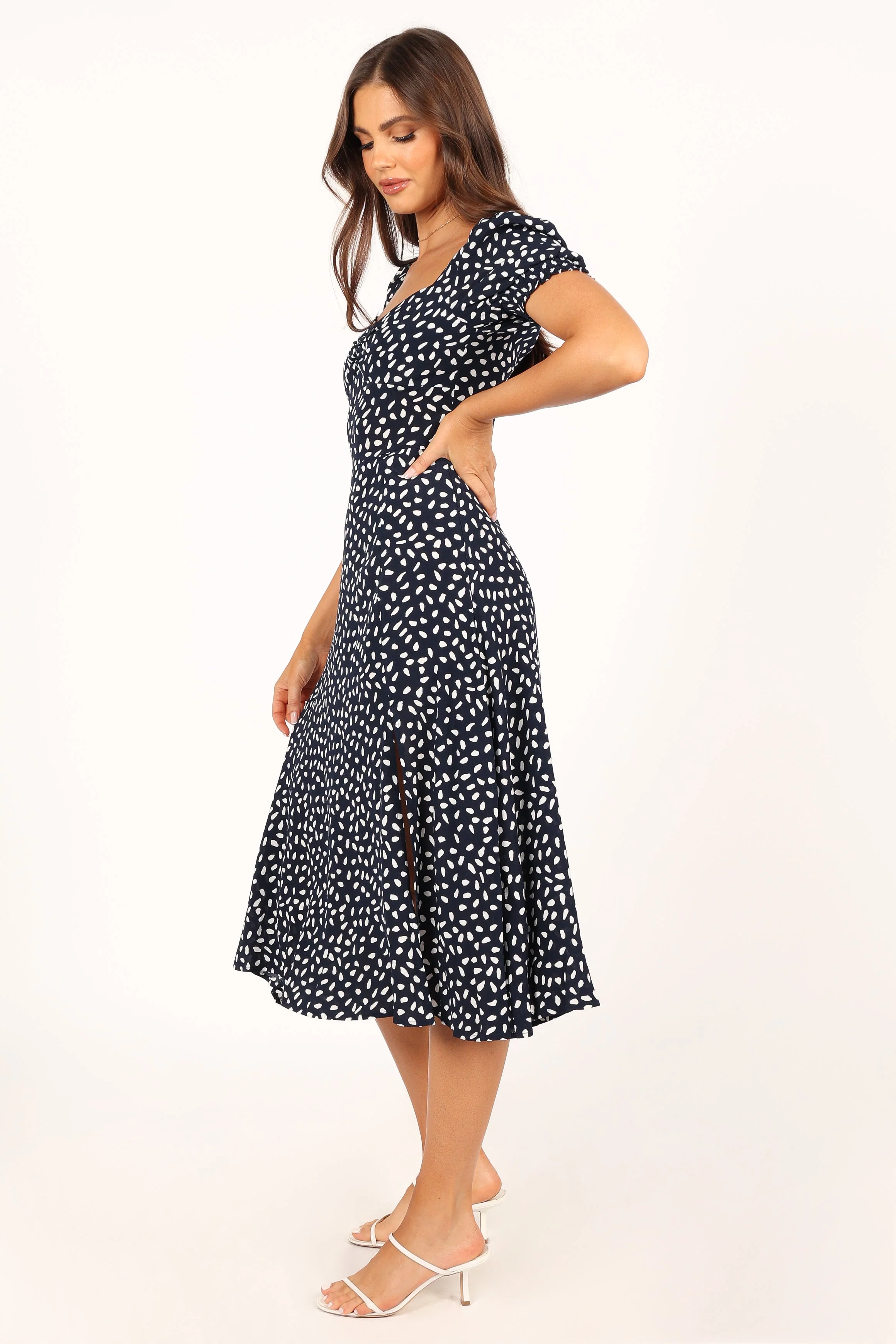Franklin Dress - Navy Print
