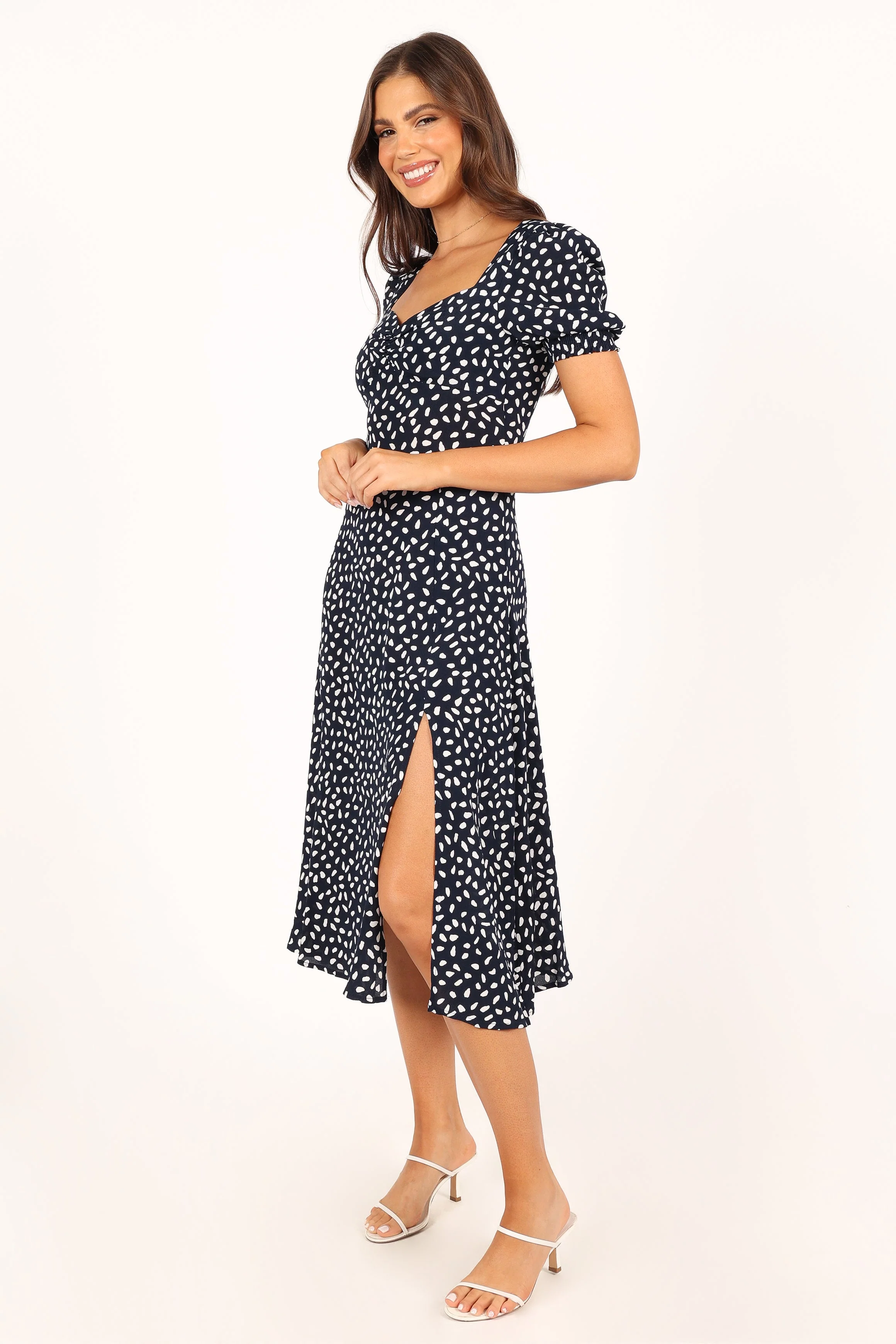 Franklin Dress - Navy Print