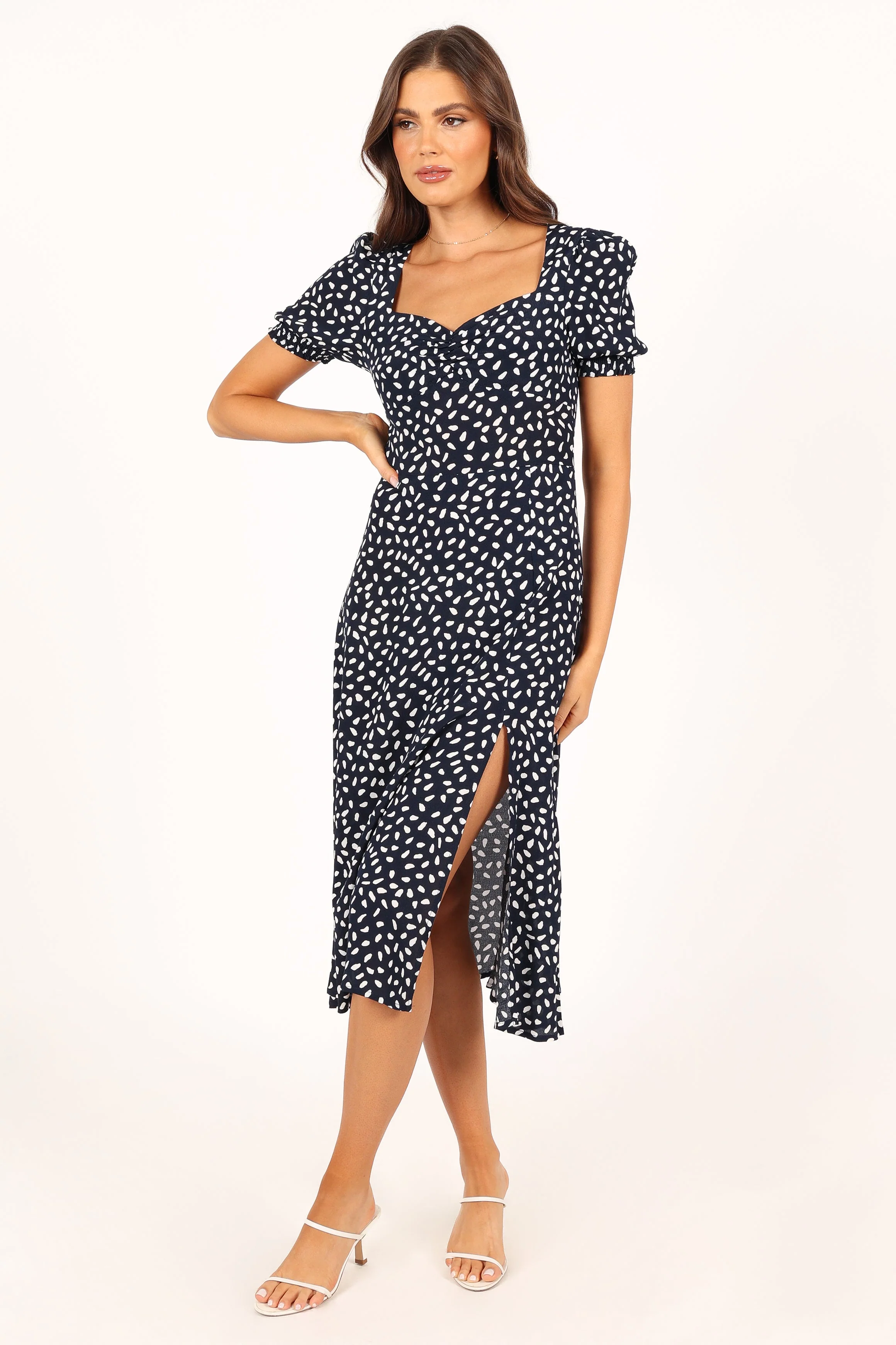 Franklin Dress - Navy Print