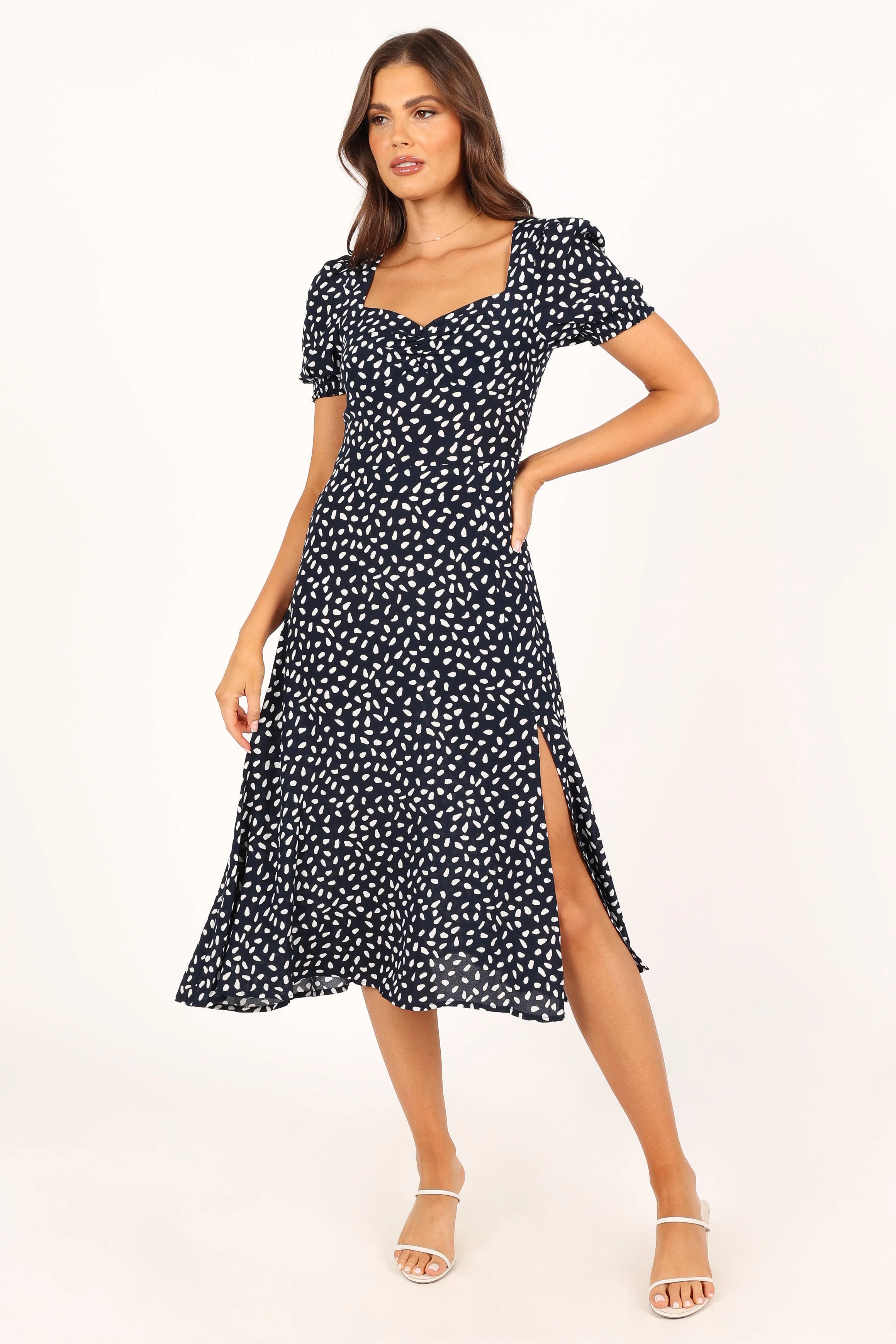 Franklin Dress - Navy Print