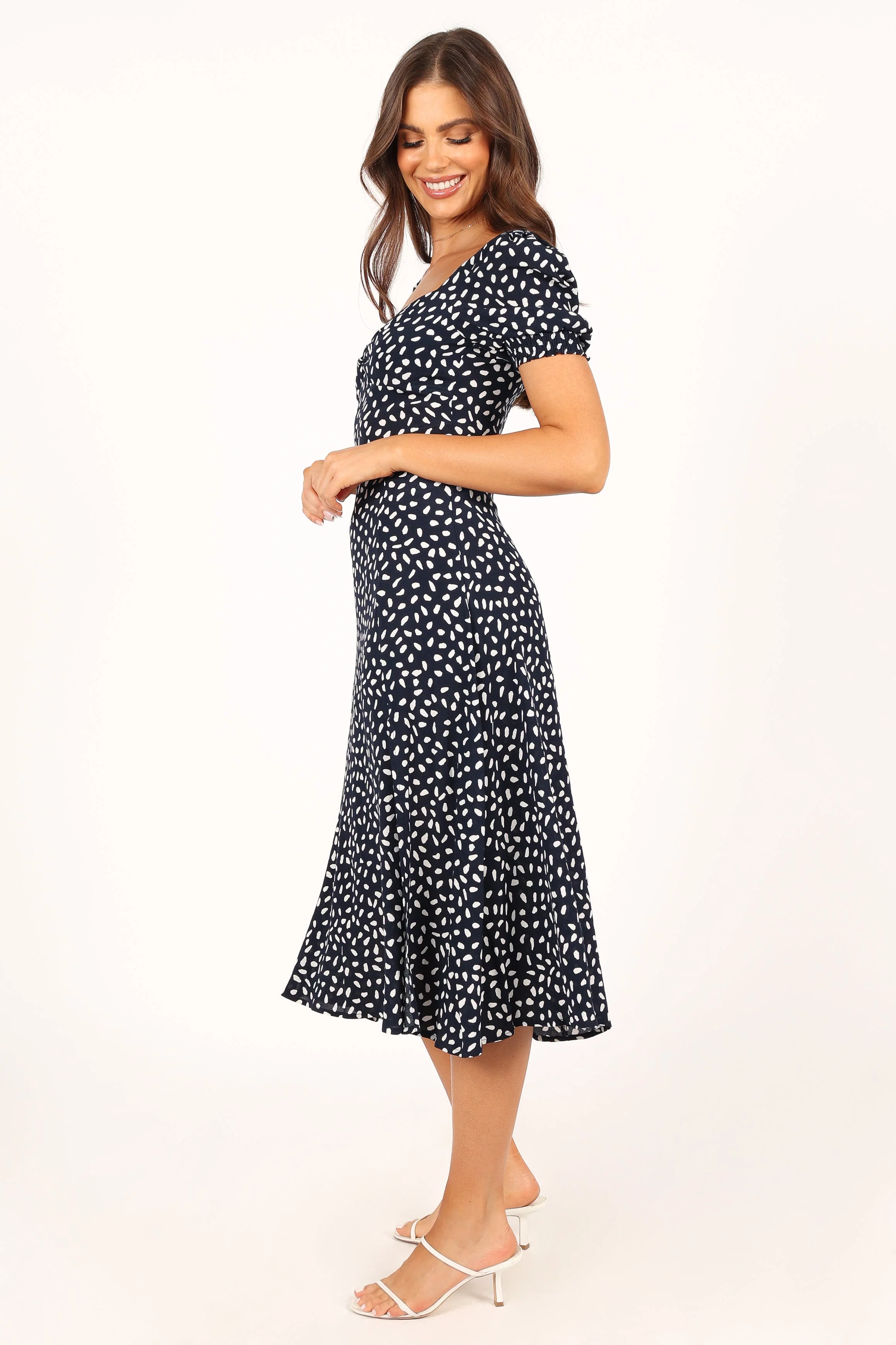 Franklin Dress - Navy Print