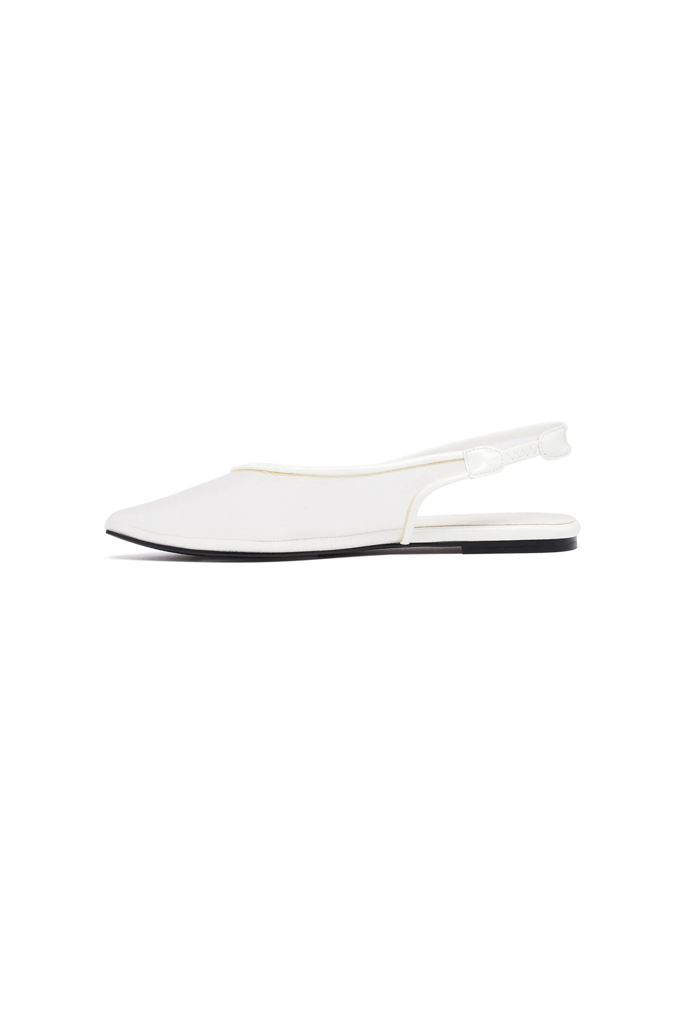 THERAPY Lazer White Patent Ballet Flat