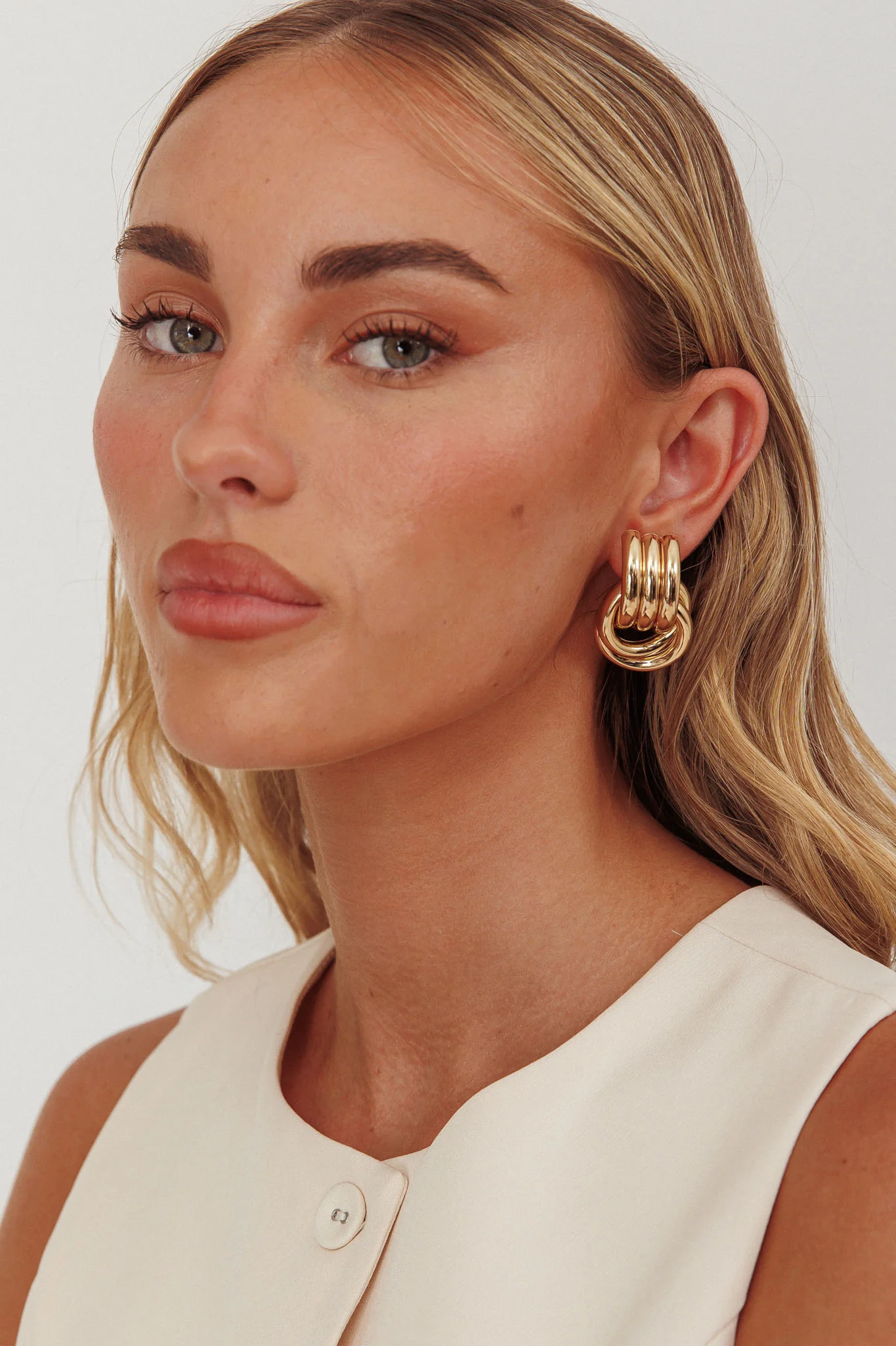 Georgina Loop Earrings Gold