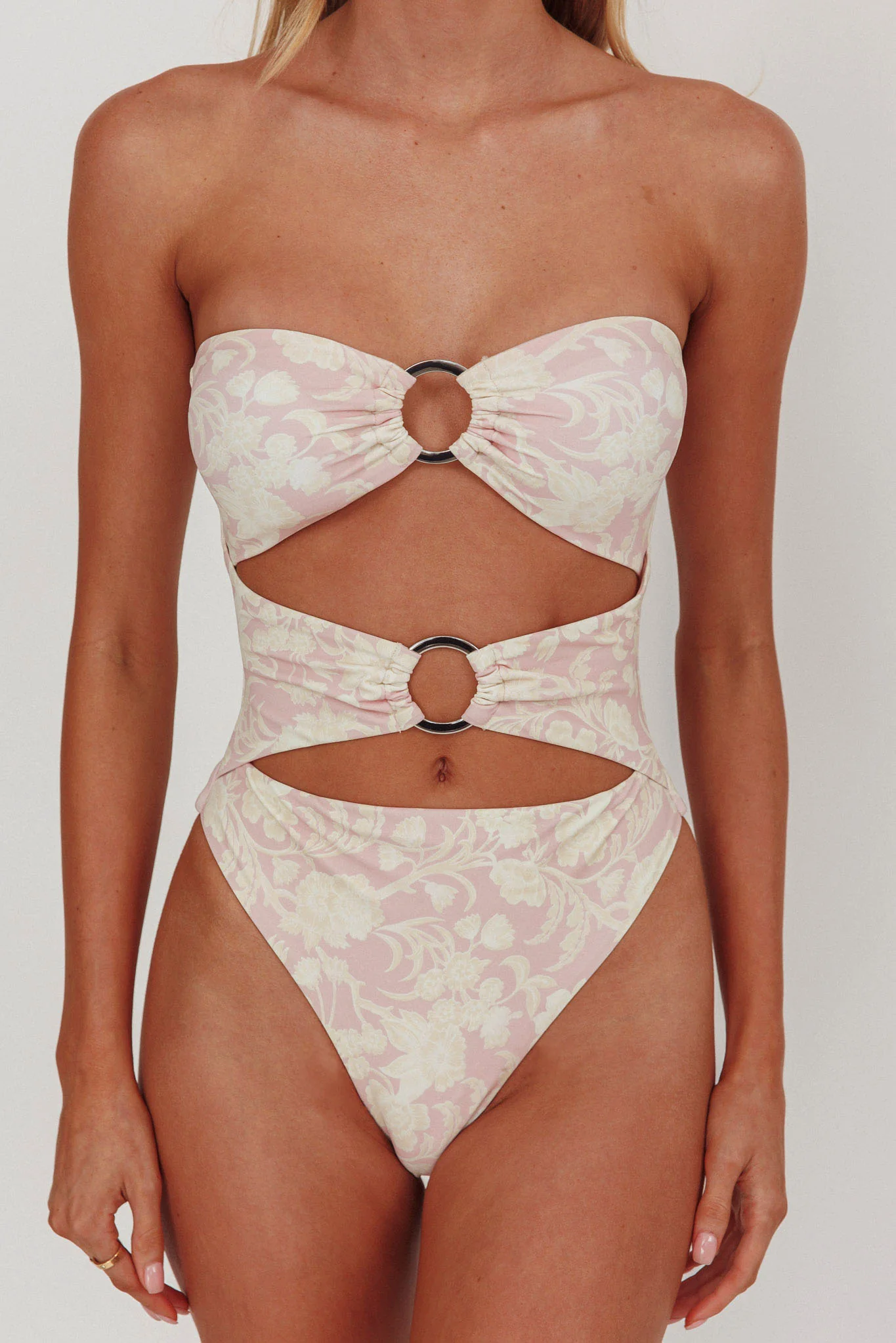 Matilda Cut-Out One Piece Swimsuit Print Mix