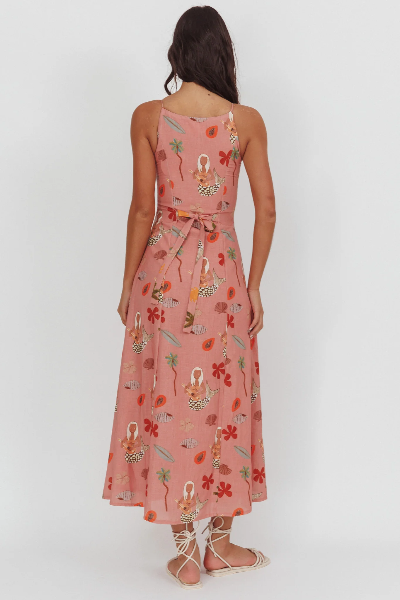 No Ordinary Girl Tied Back Maxi Dress Mermaid Blush