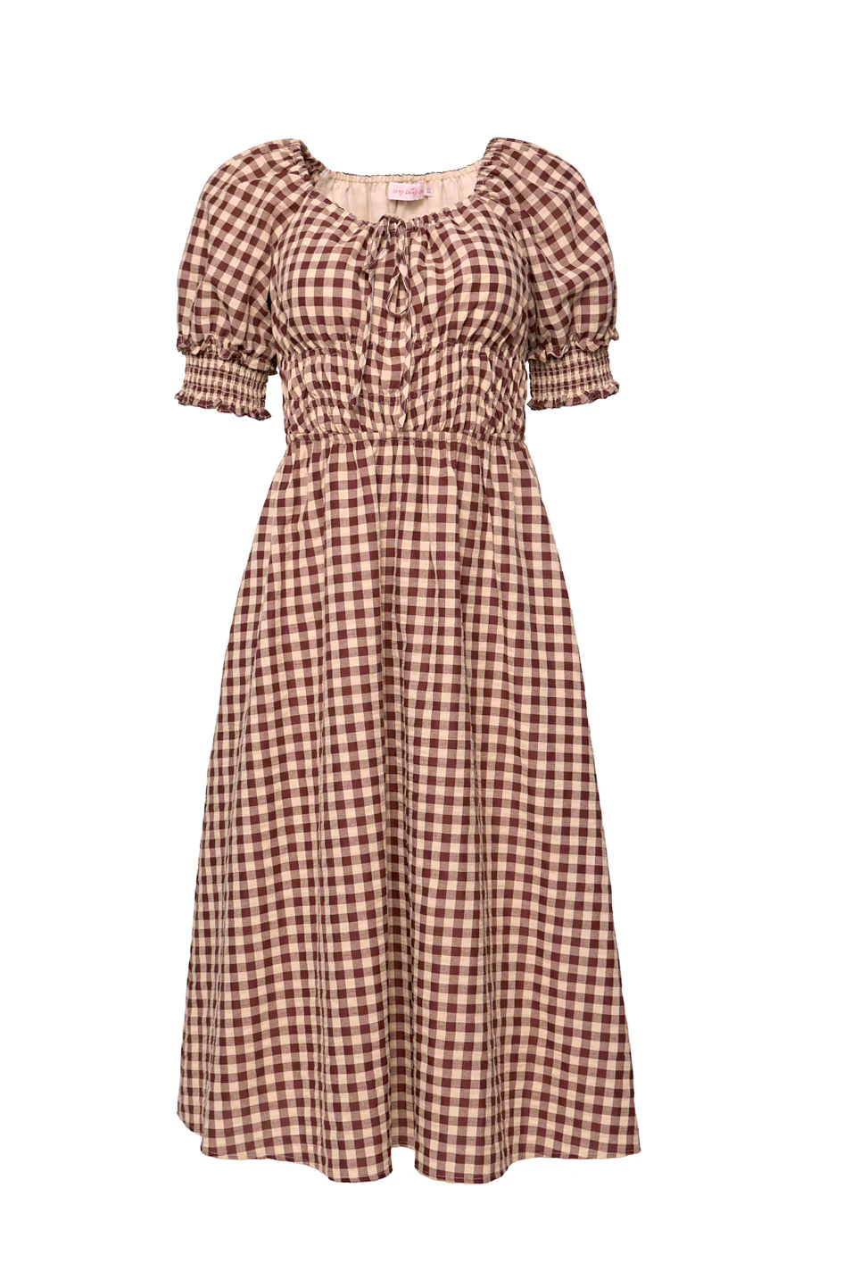 Kaitlyn Dress in Chocolate Gingham