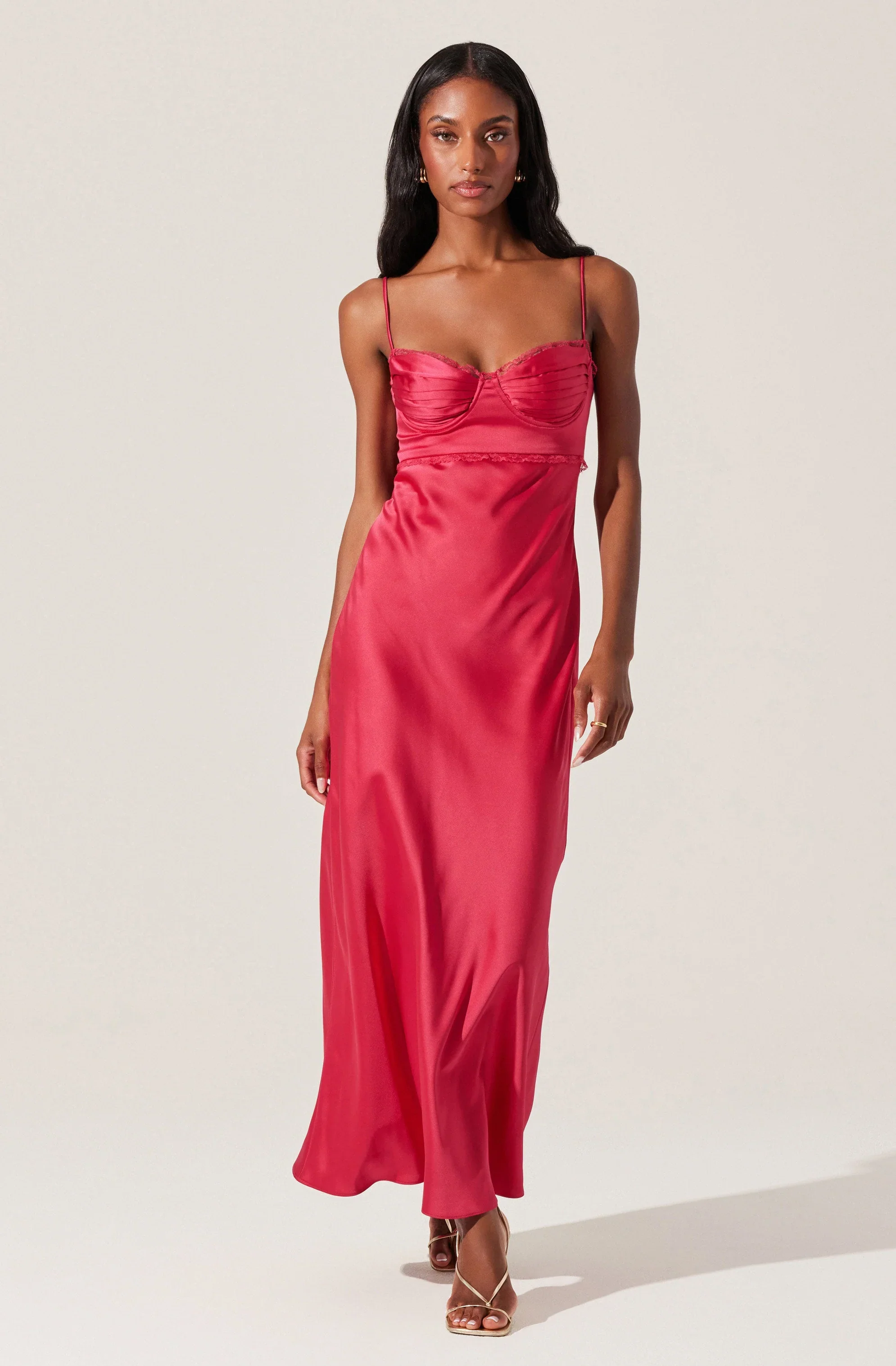 Florianne Satin Maxi Dress