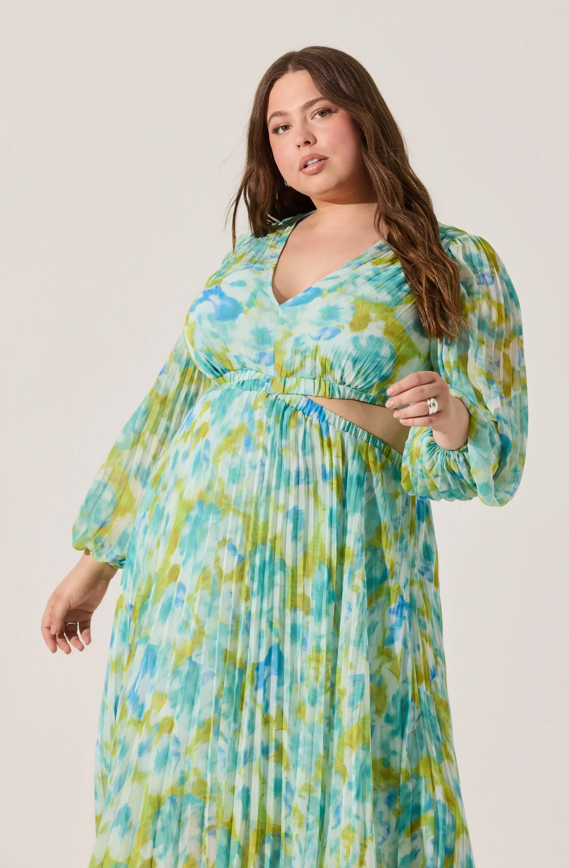 Revery Floral Long Sleeve Maxi Dress