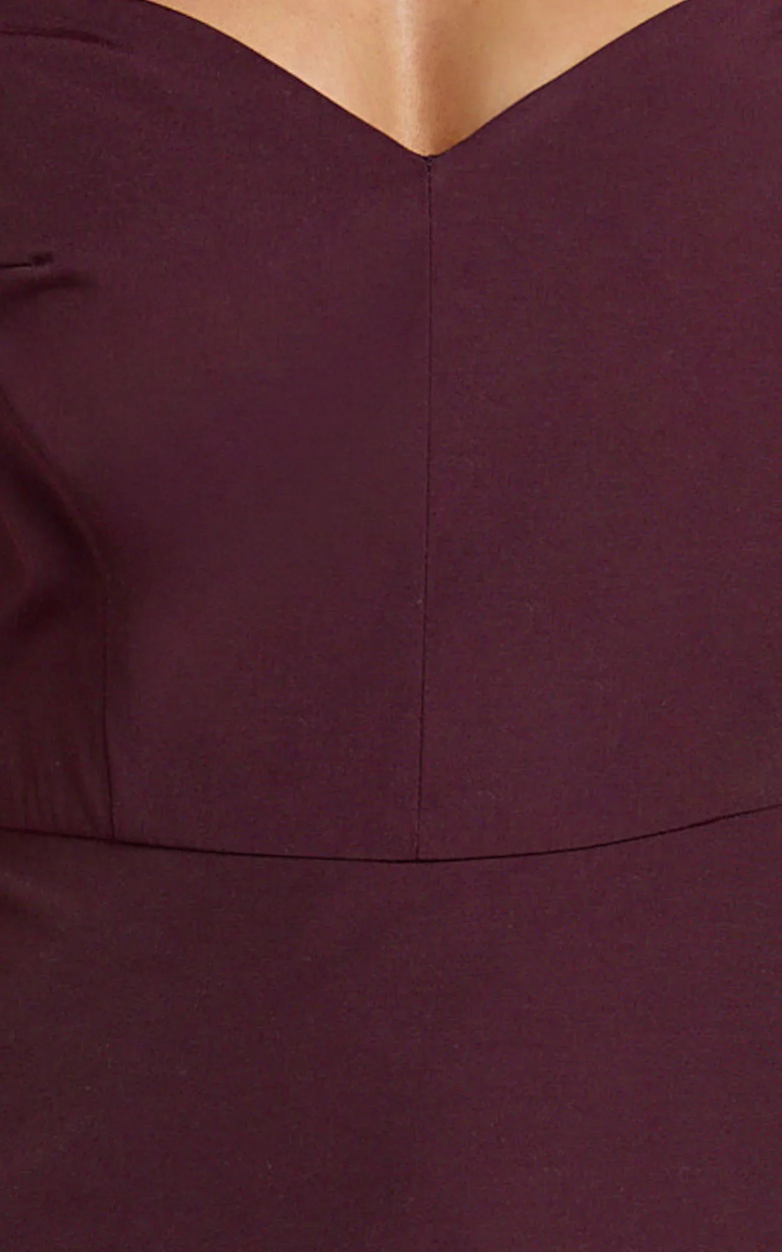 Izara Mini Dress Off Shoulder Pleated Dress in Wine