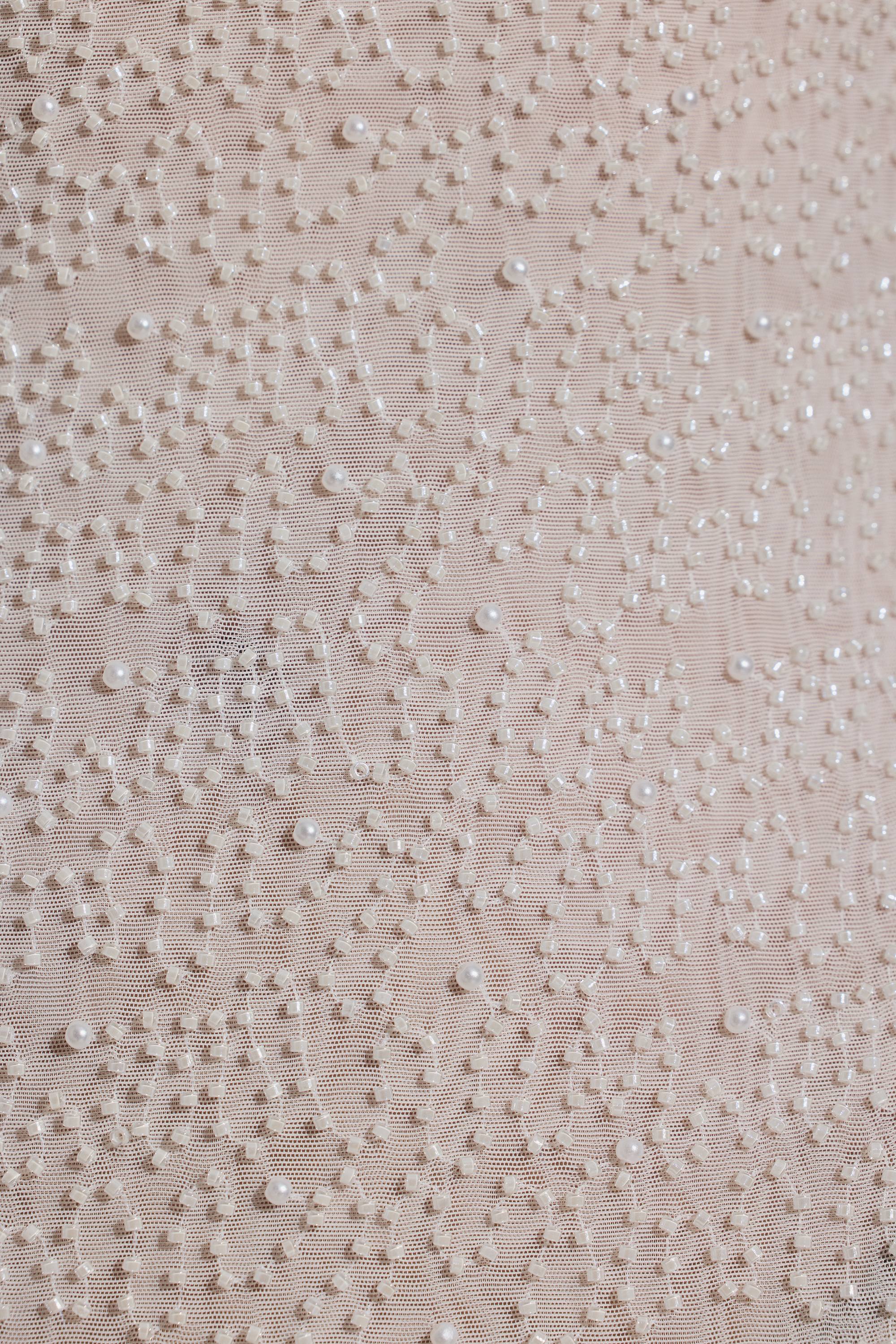 Embellished Backless Maxi Dress in White