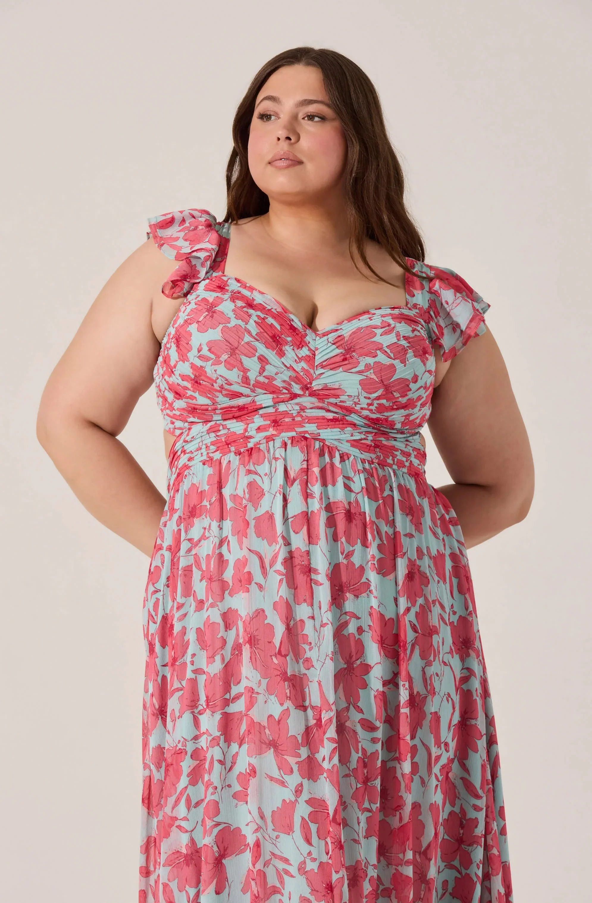 Primrose Floral Strappy Back Maxi Dress