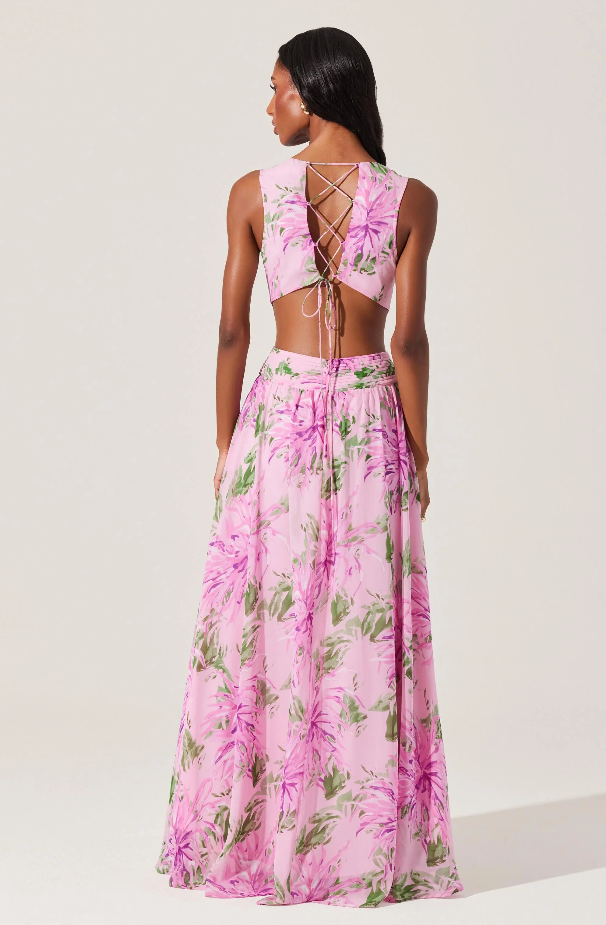 Noya Floral Cutout Maxi Dress