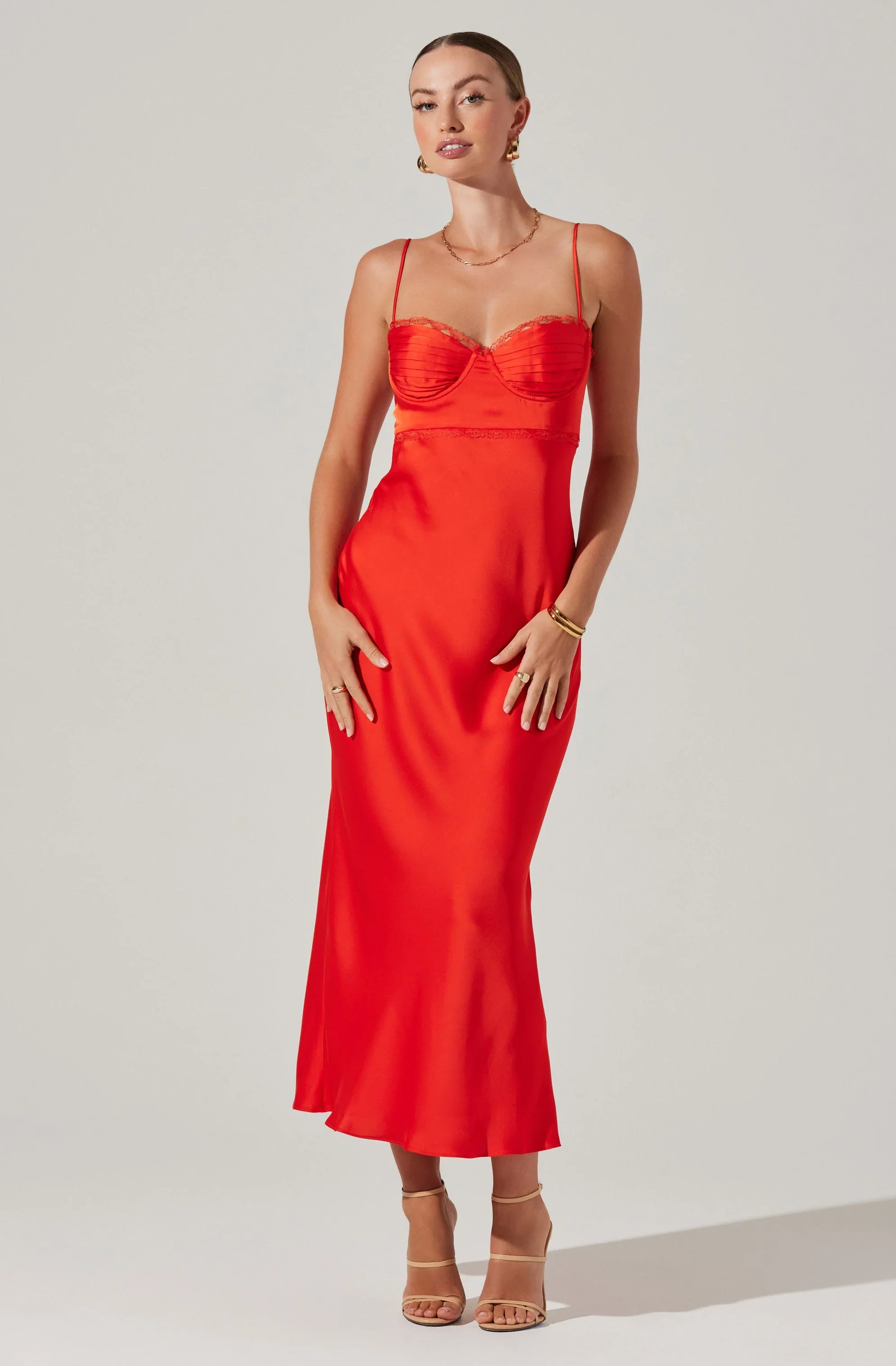 Florianne Satin Maxi Dress