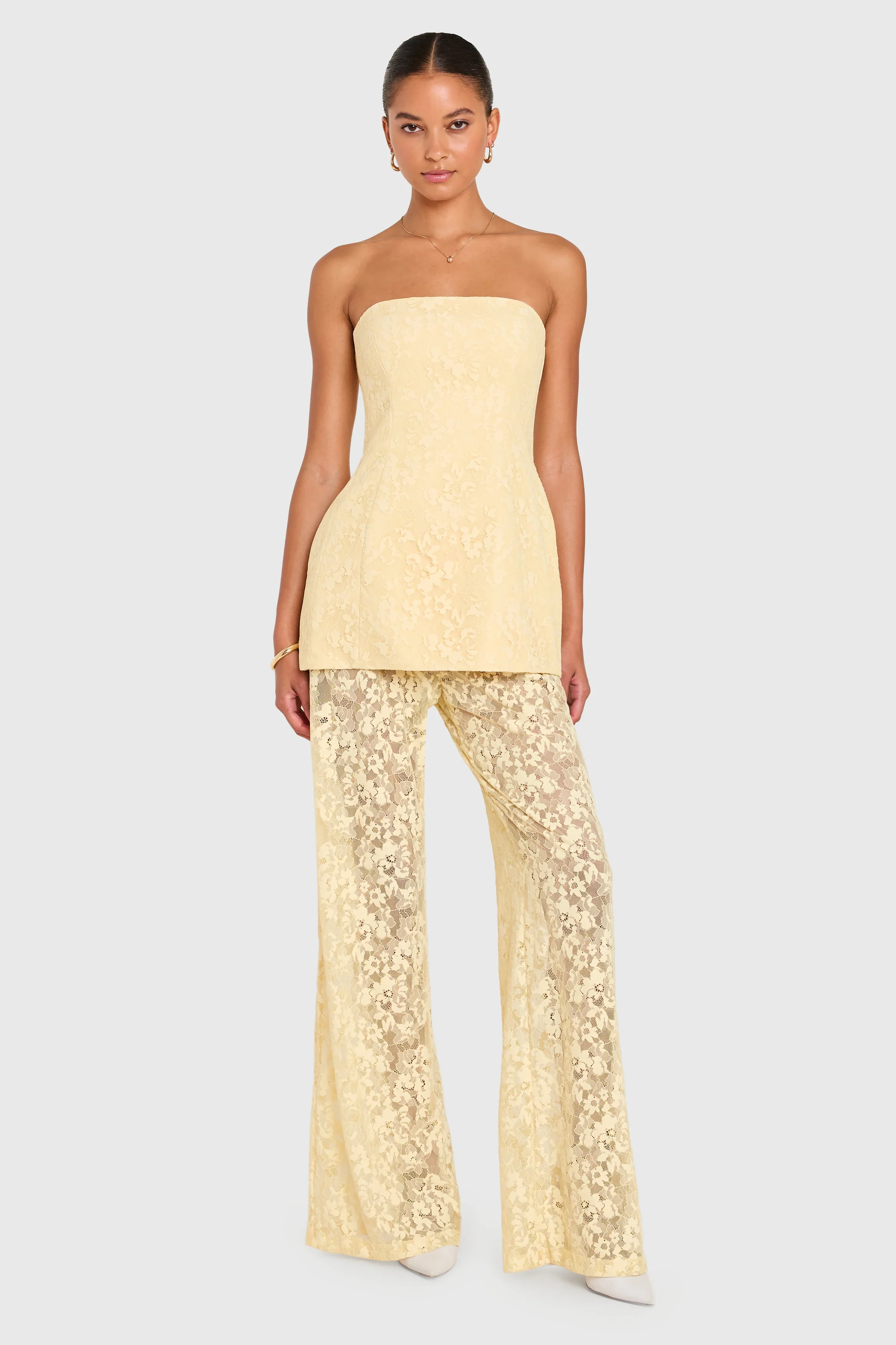 Linda Tunic Cornsilk Mini Dress