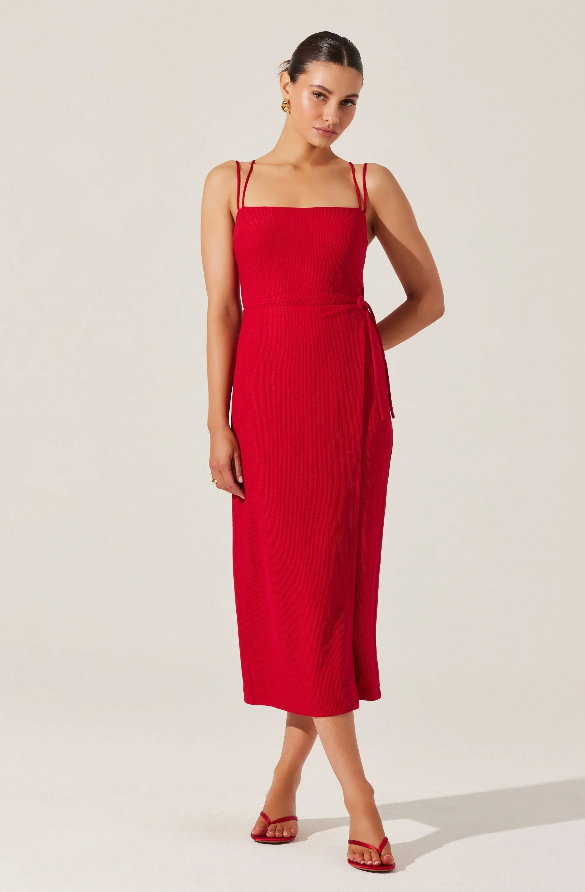 Brinda Wrap Midi Dress