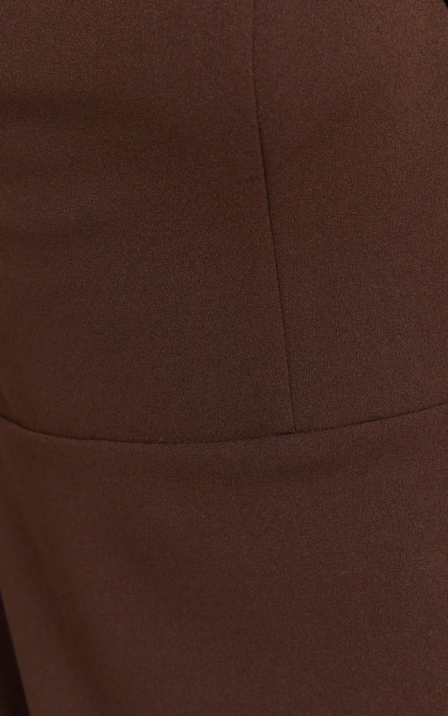 Salome Midi Dress Halter Neck Column Dress in Chocolate