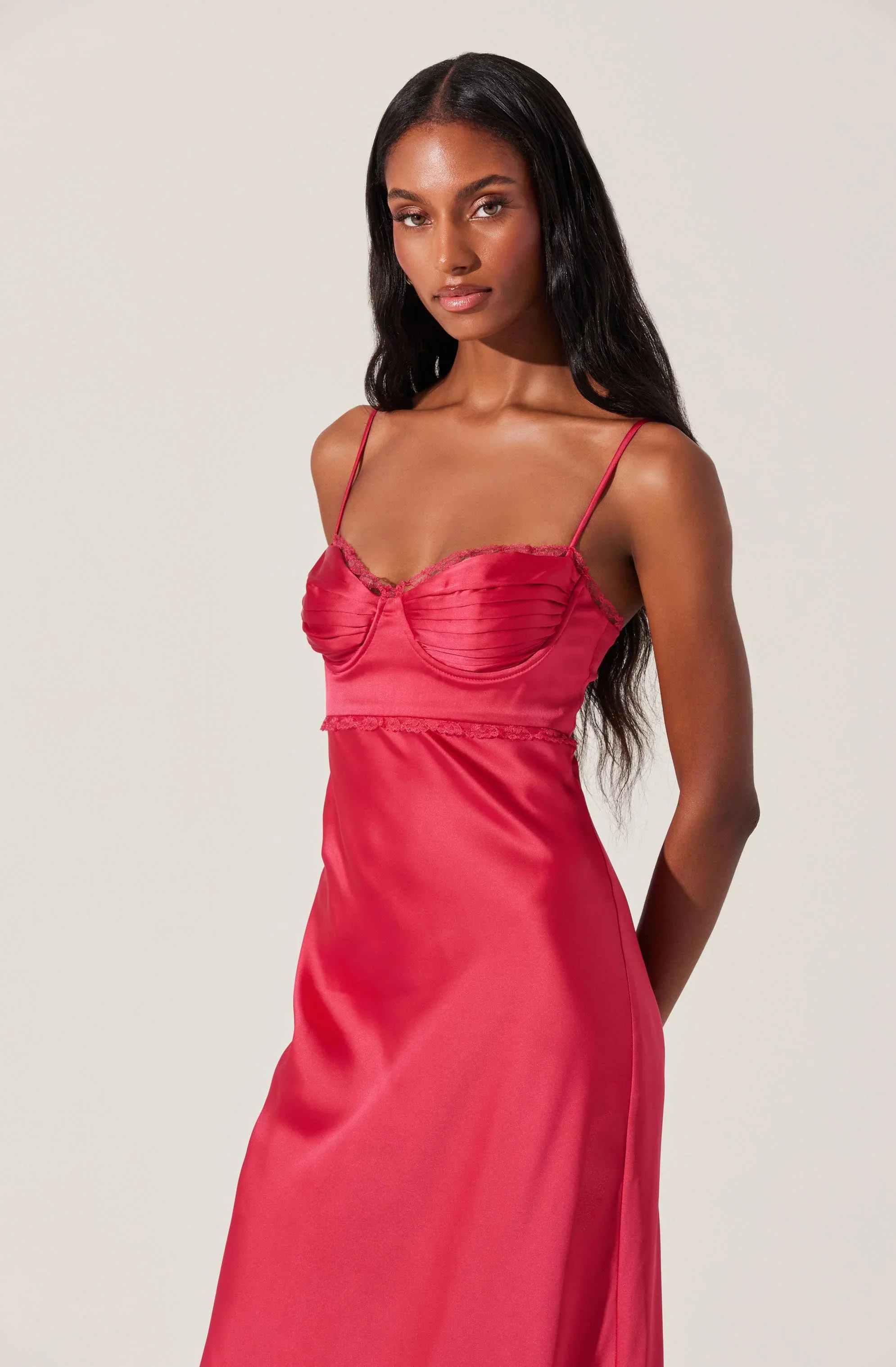 Florianne Satin Maxi Dress