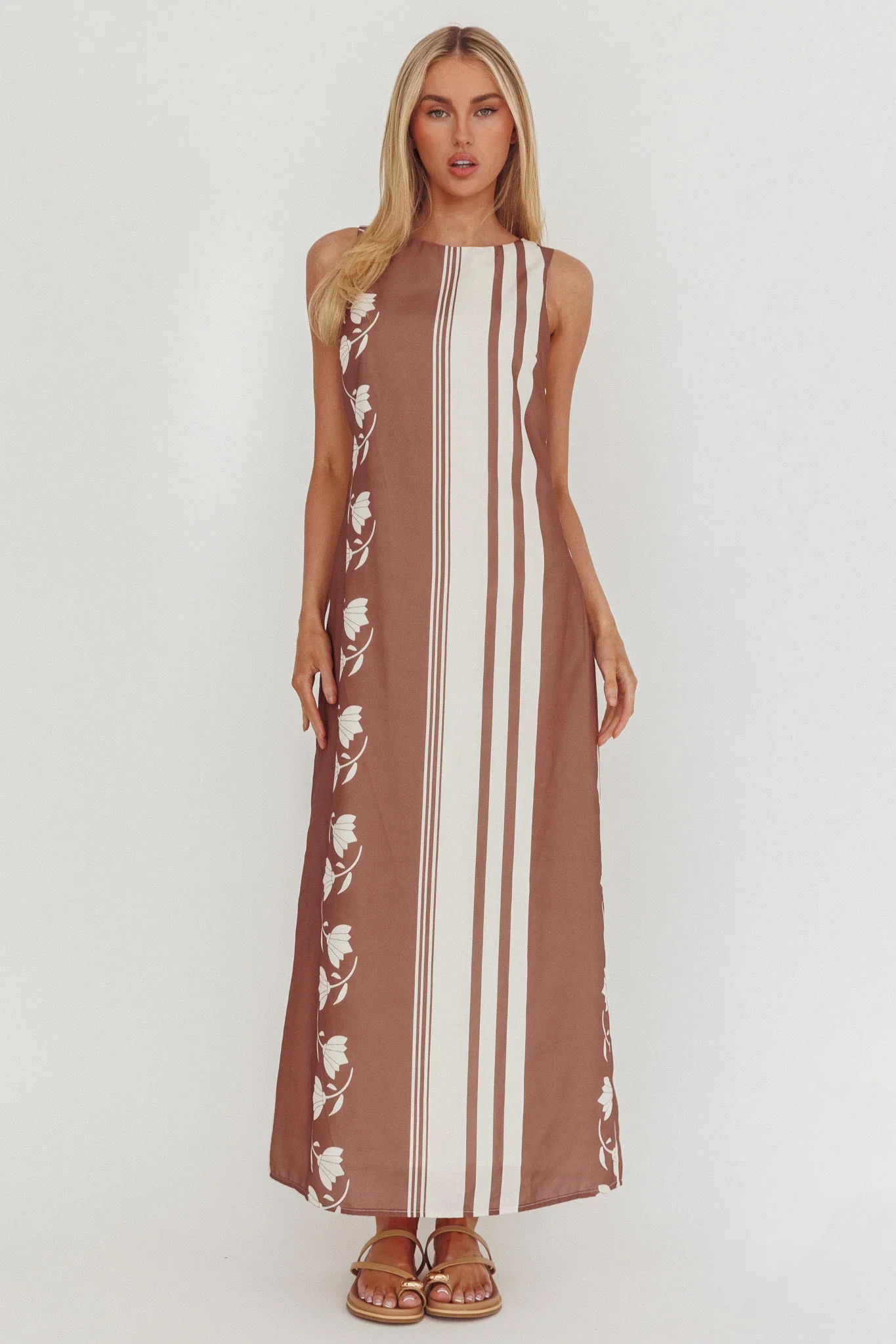 Dayla Sleeveless Waist Tie Maxi Dress Palma