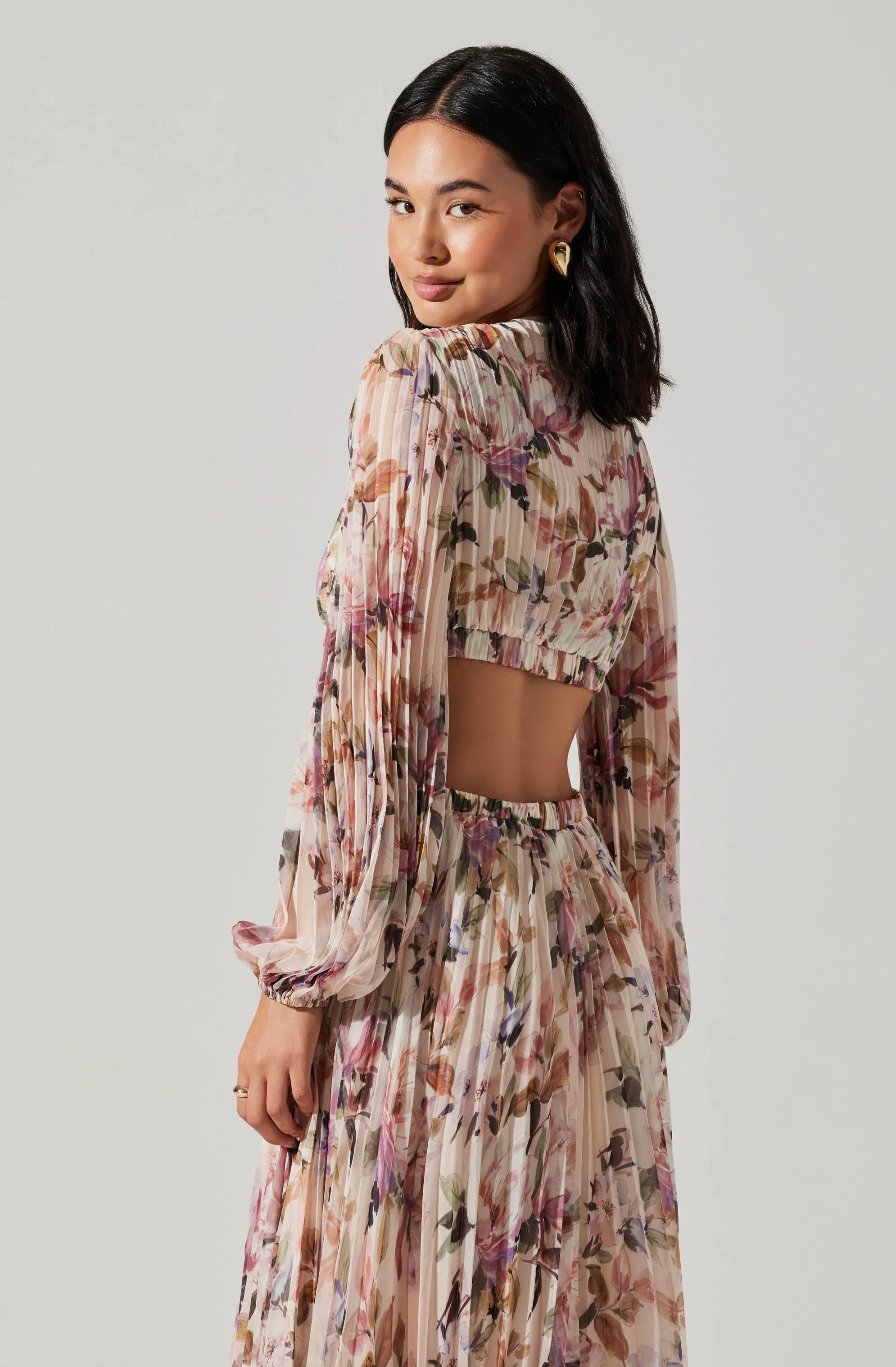 Revery Floral Long Sleeve Maxi Dress