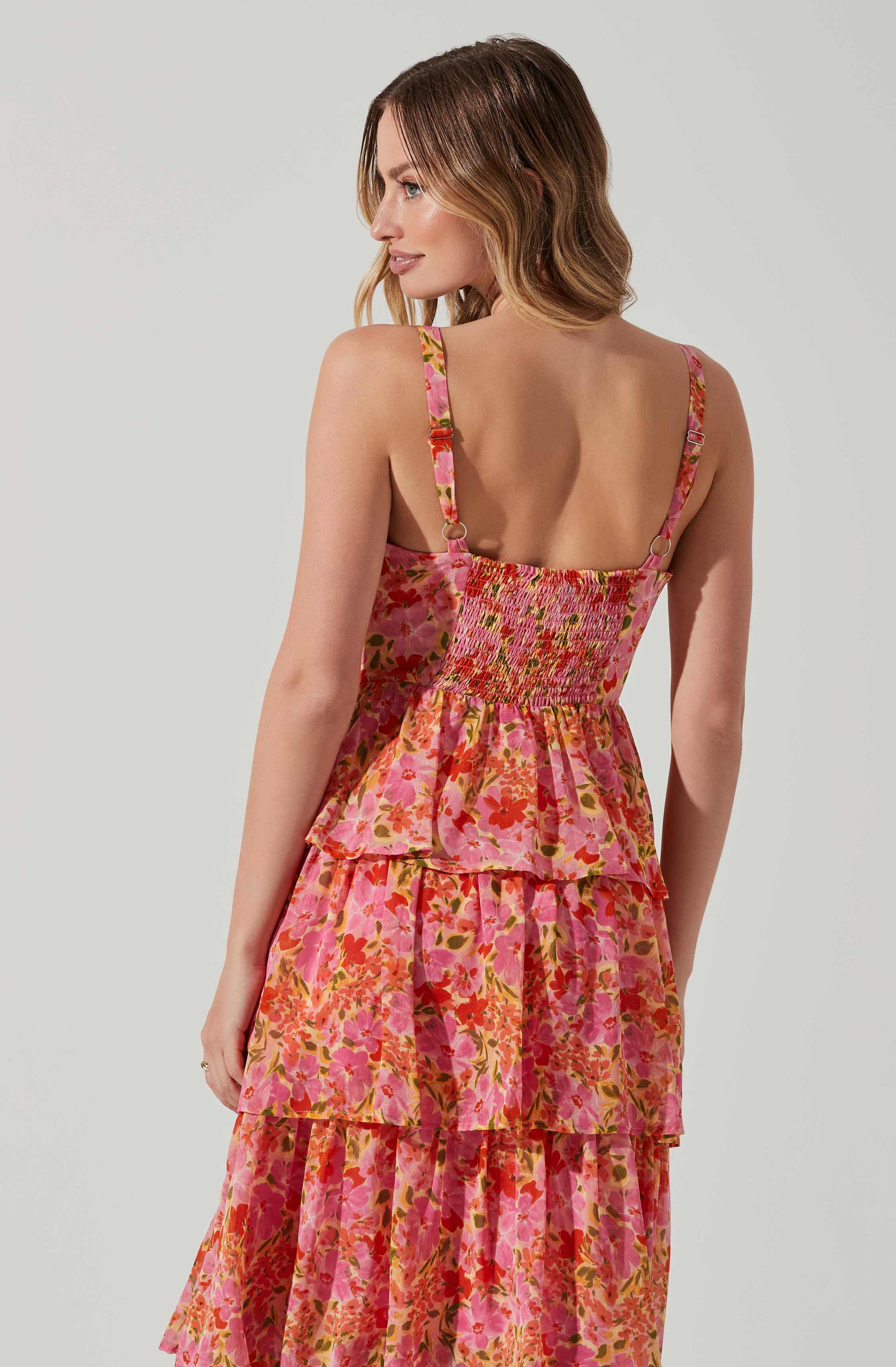 Midsummer Floral Tiered Maxi Dress