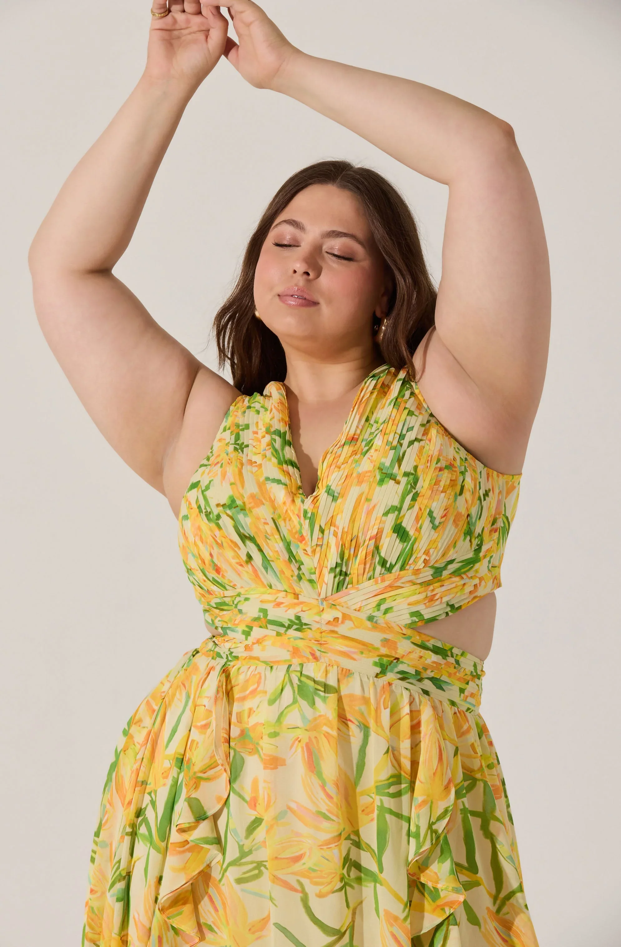 Noya Floral Cutout Maxi Dress