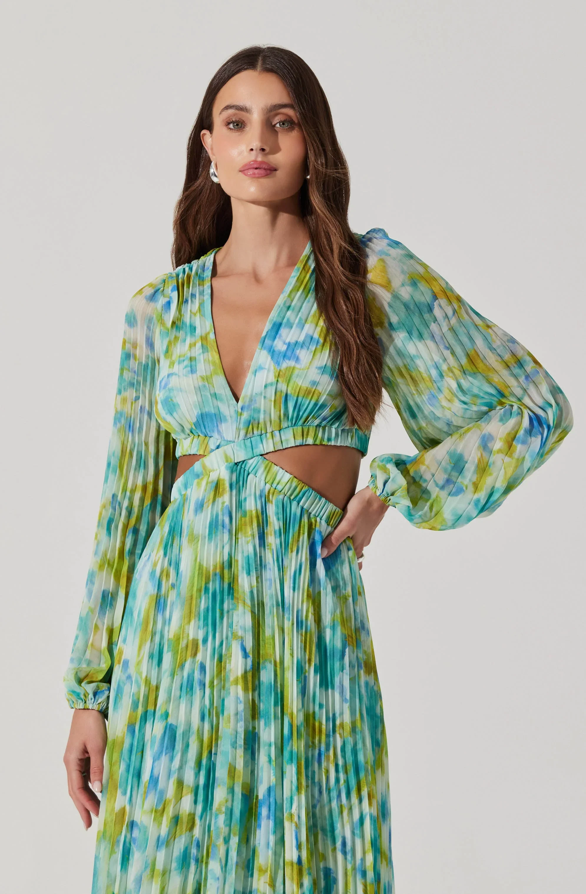 Revery Floral Long Sleeve Maxi Dress