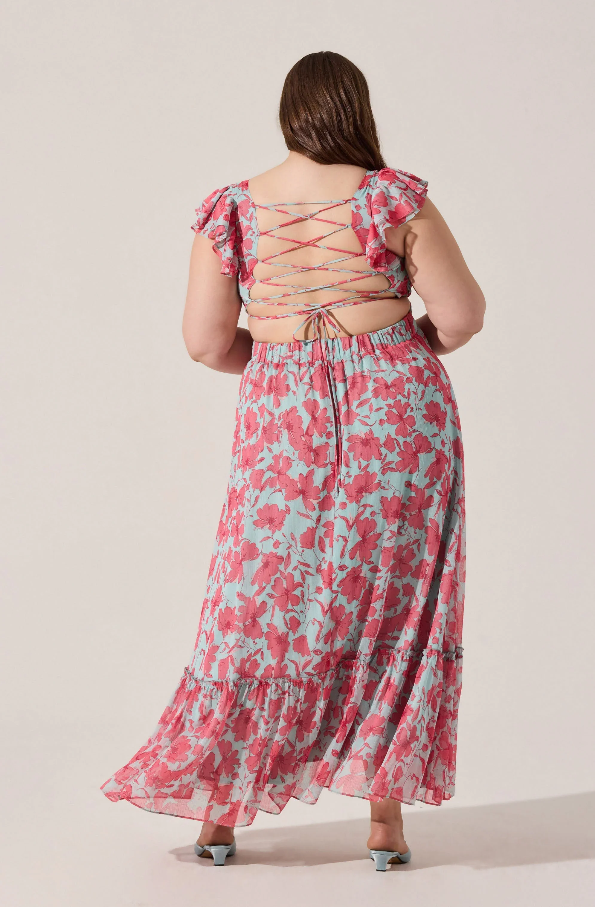 Primrose Floral Strappy Back Maxi Dress