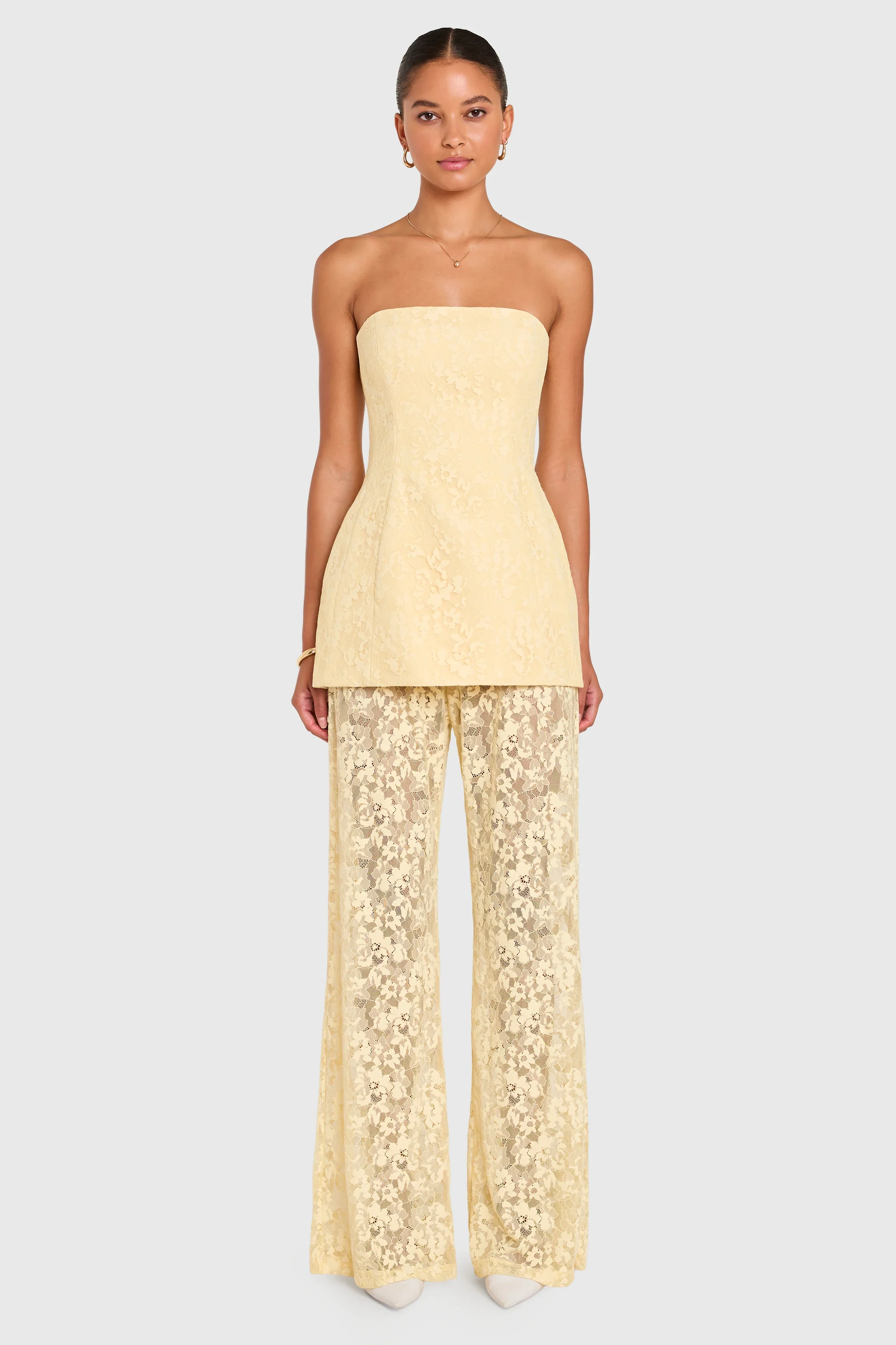 Linda Tunic Cornsilk Mini Dress