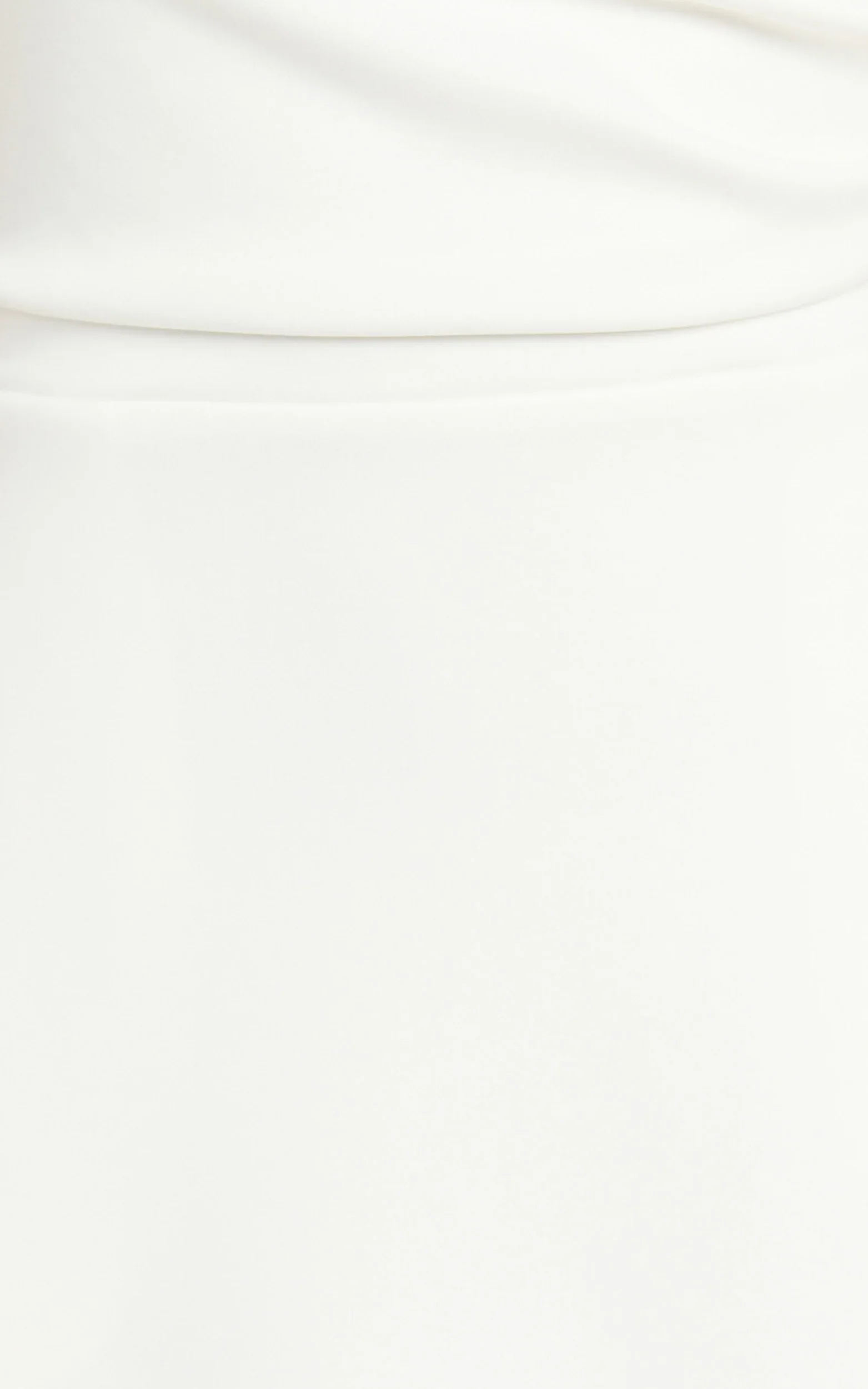 Macy Midi Dress High Neck A Line Dress in Off White