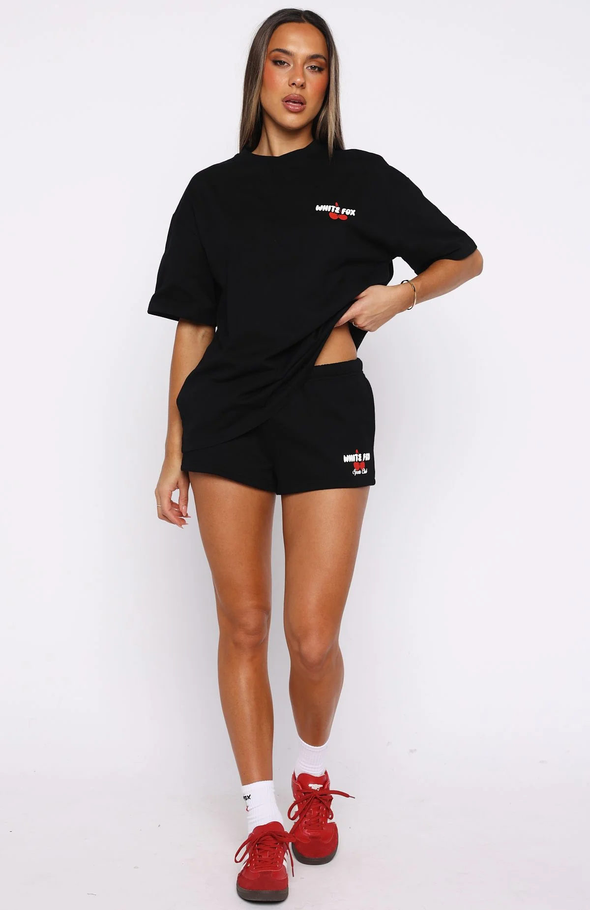 Club 14 Cassie Lounge Shorts Black