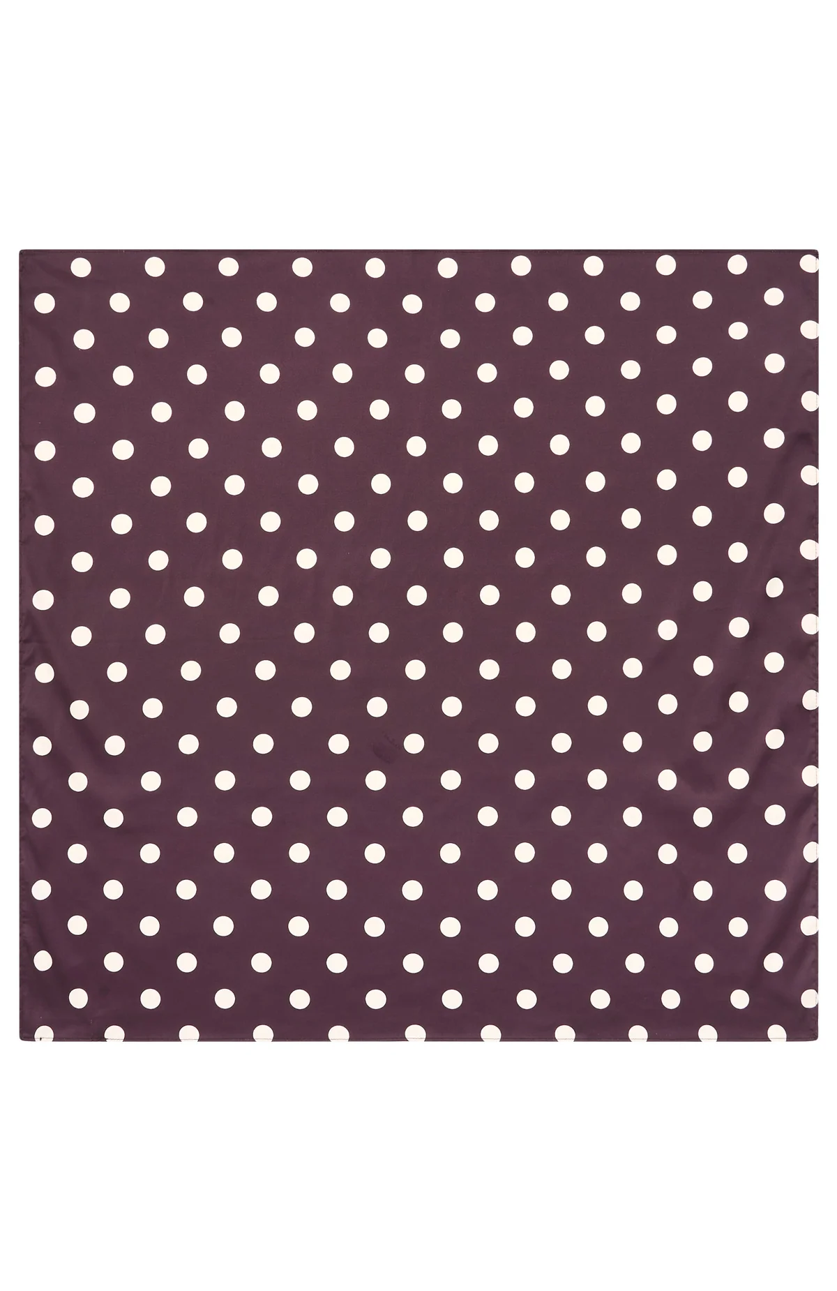 Broken Love Scarf Choc/Cream Polka Dot